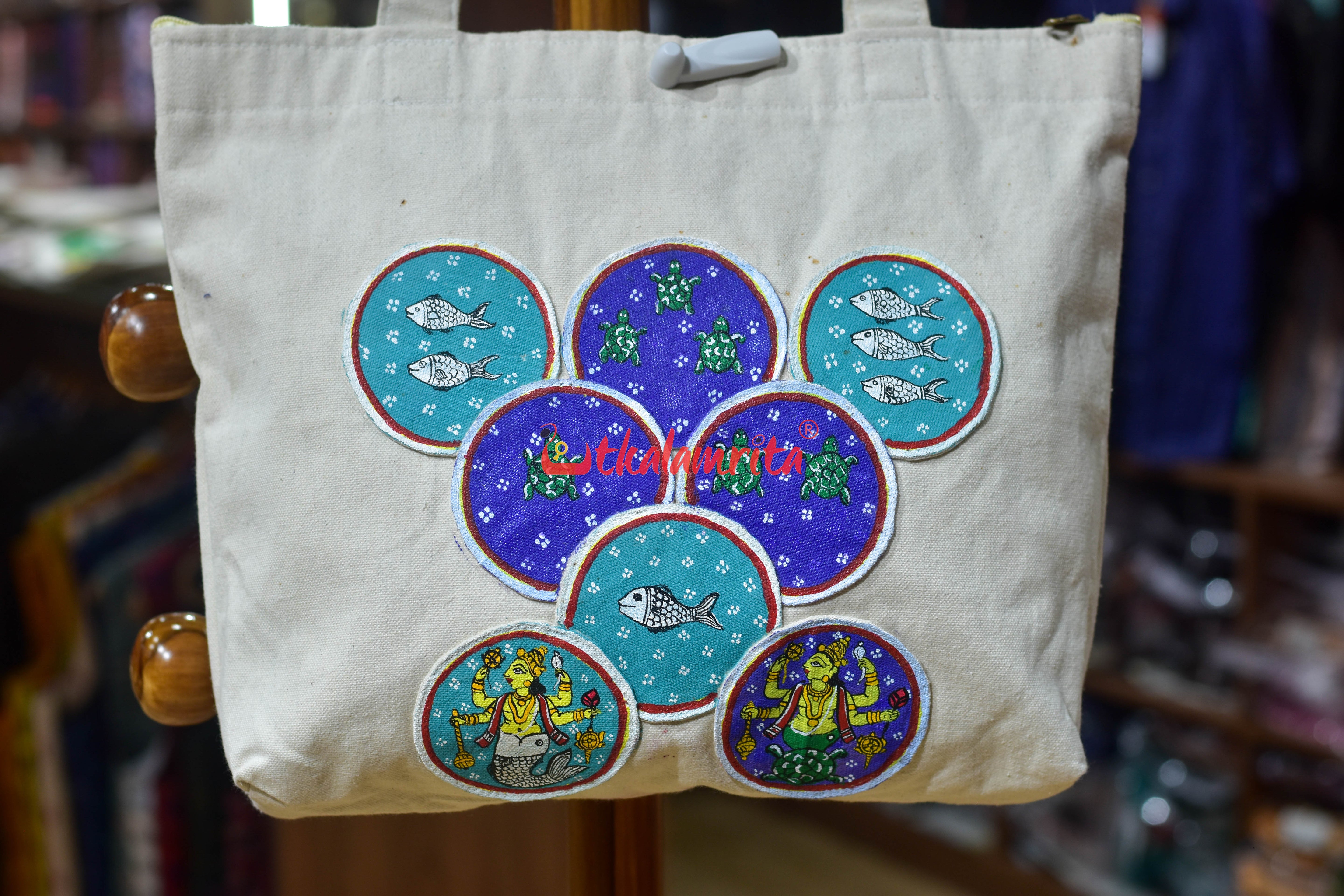 Ganjapa Dasabatara Matsya Kaschapa Canvas Tote Bag