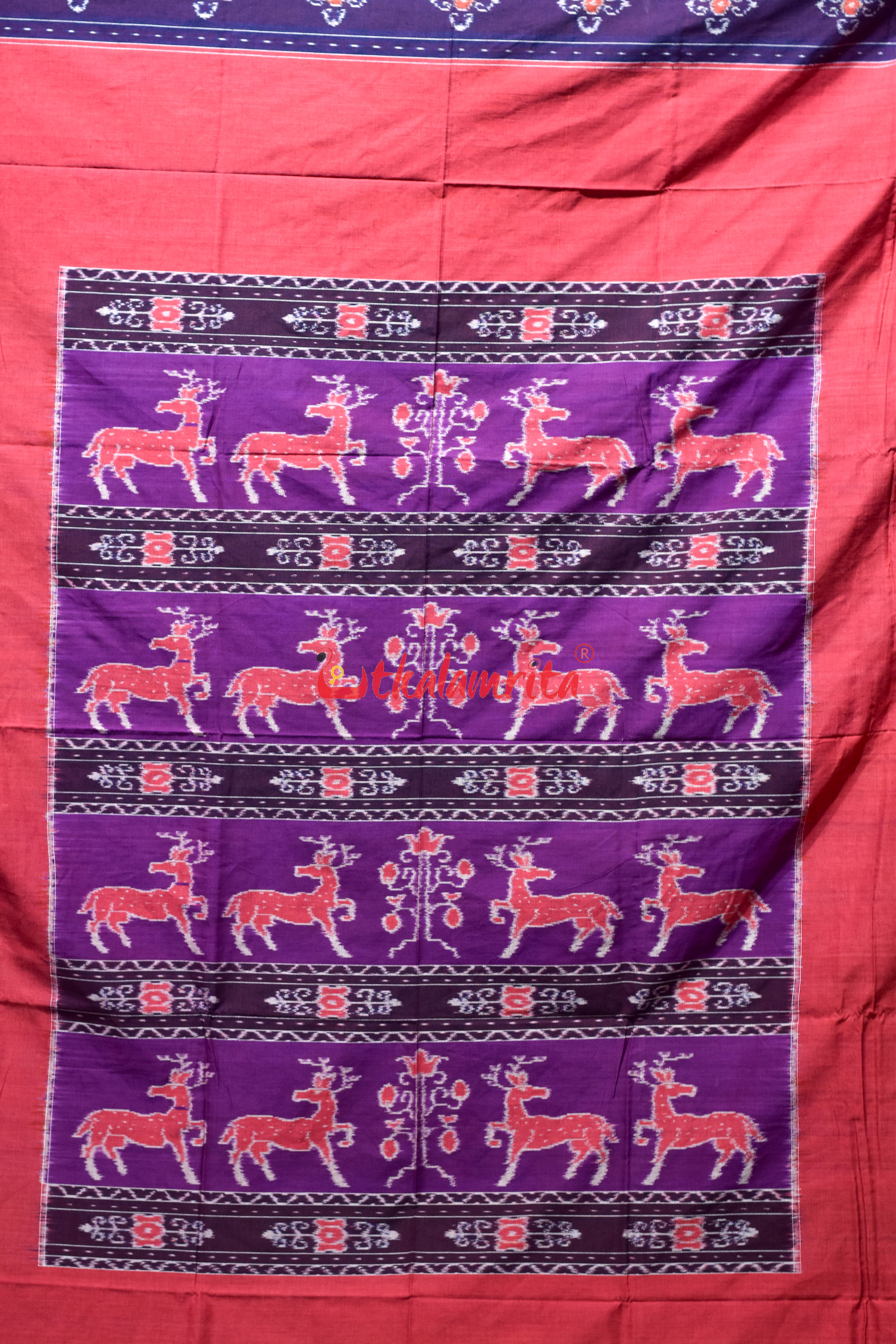 Purple Harina Bandha Pasapali (Double Bedsheet)