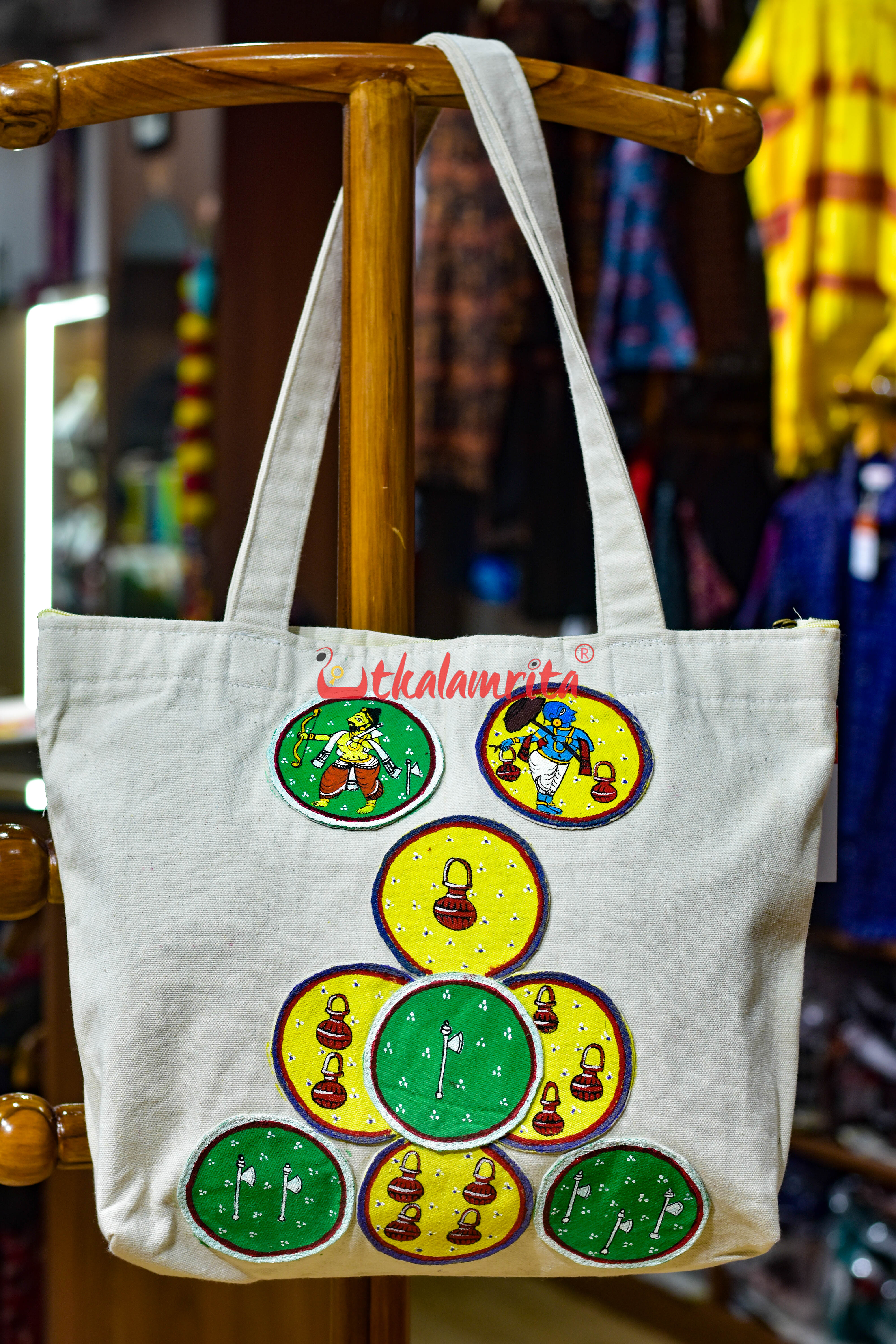 Ganjapa Dasabatara Parasuram Bamana Canvas Tote Bag