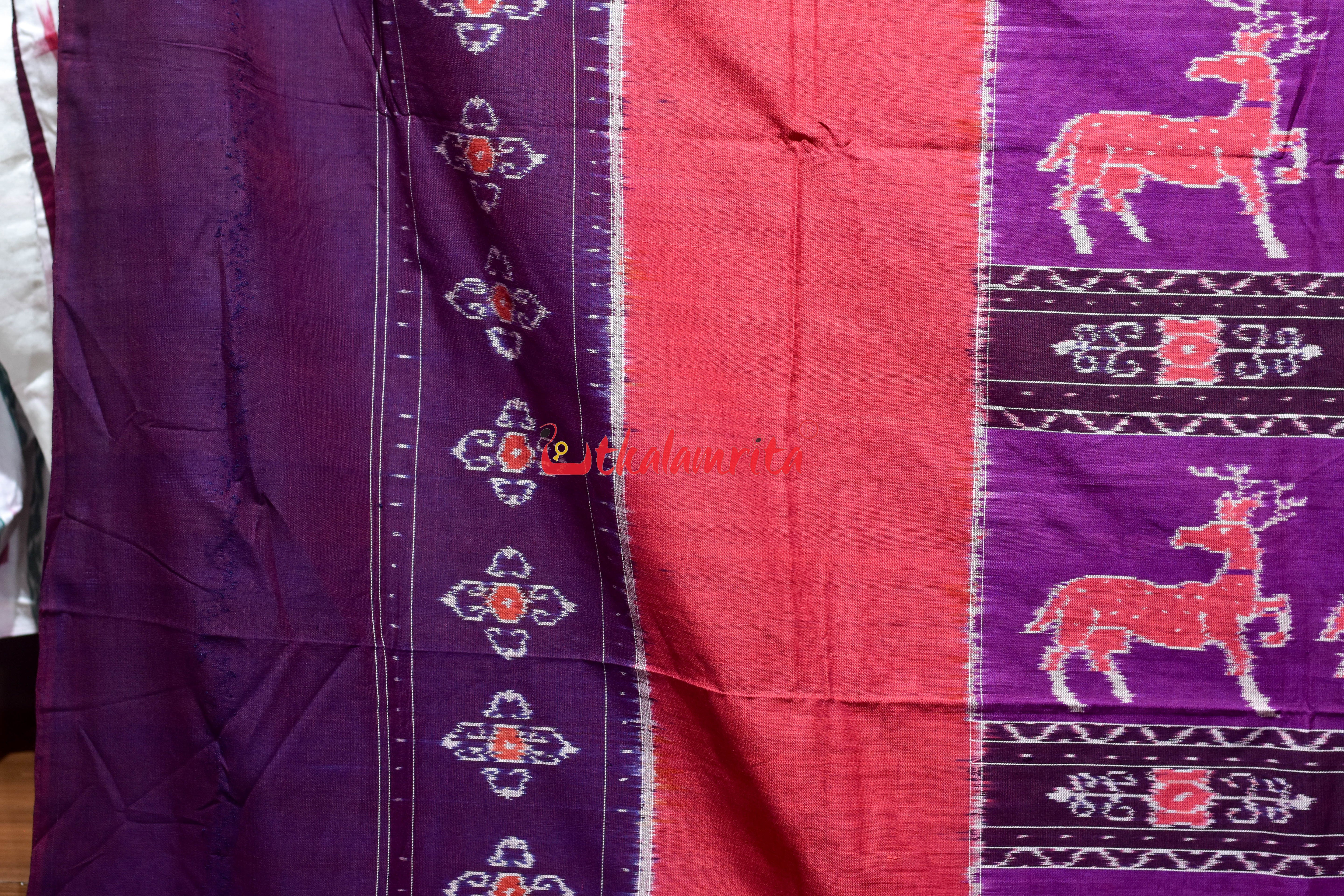 Purple Harina Bandha Pasapali (Double Bedsheet)