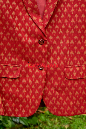 Chhatu Golden Over Red (Ladies' Blazer)