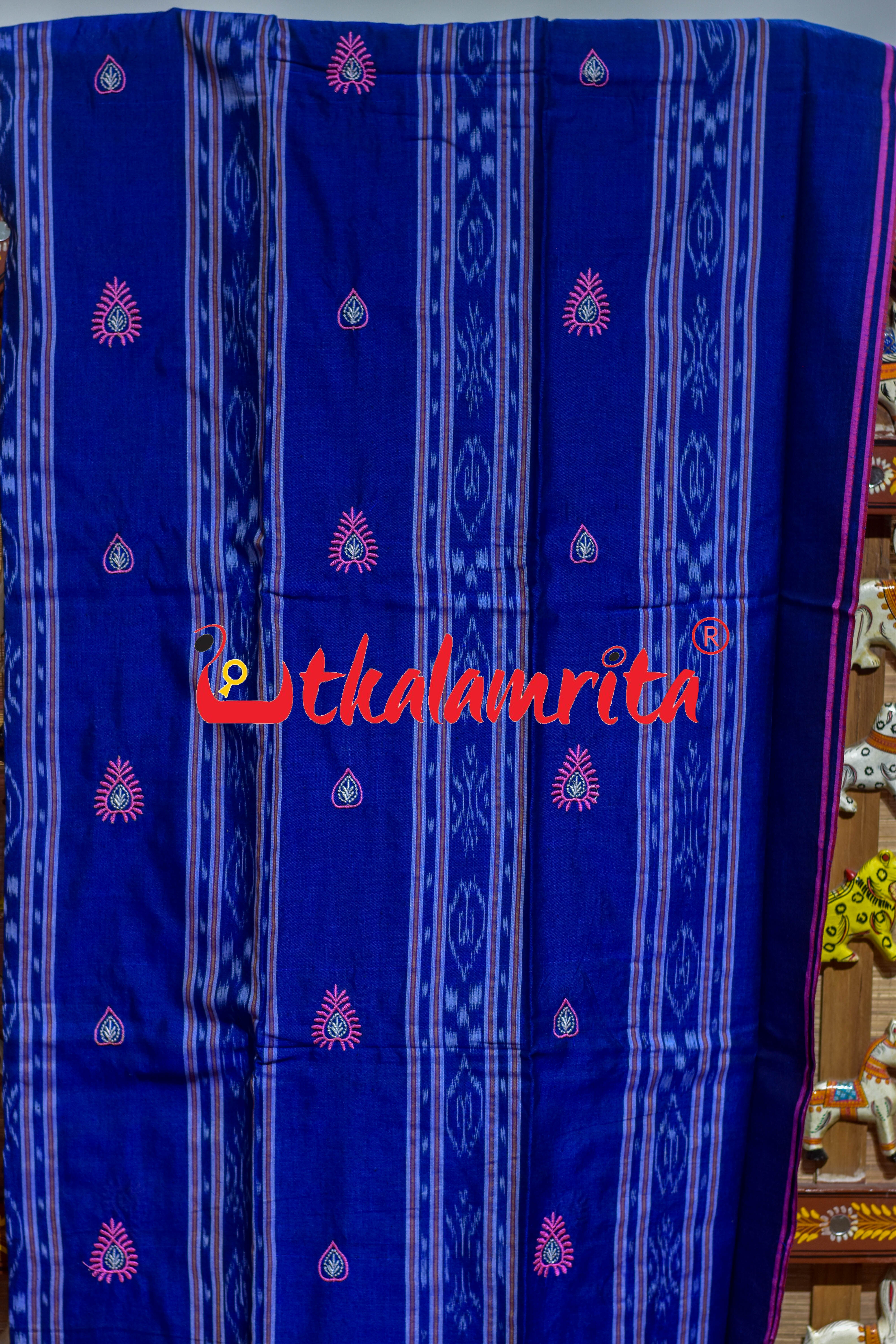 Blue Pink Heart Design Cotton Dress Set