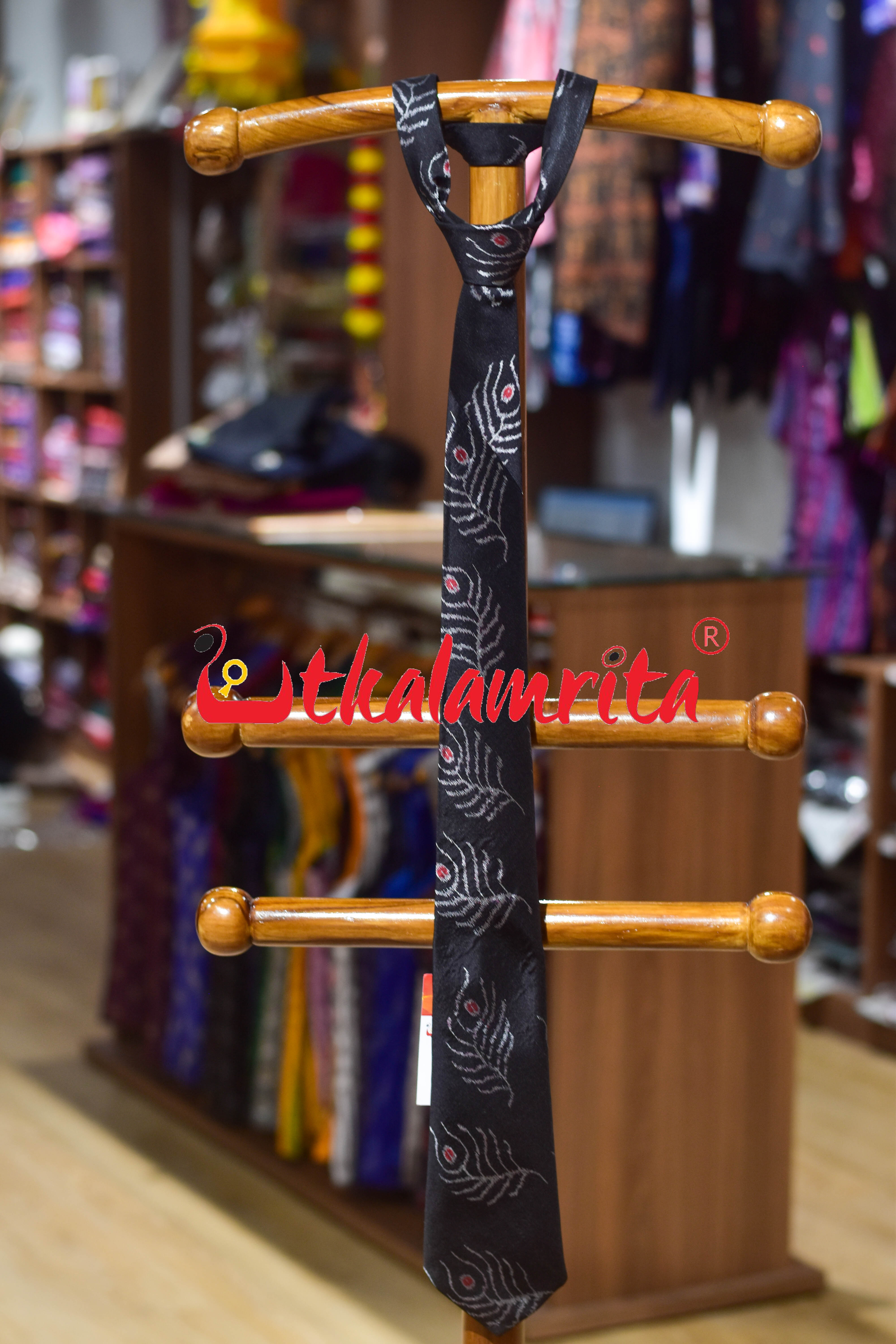 Black Mayurachandrika Sambalpuri Silk (Tie)
