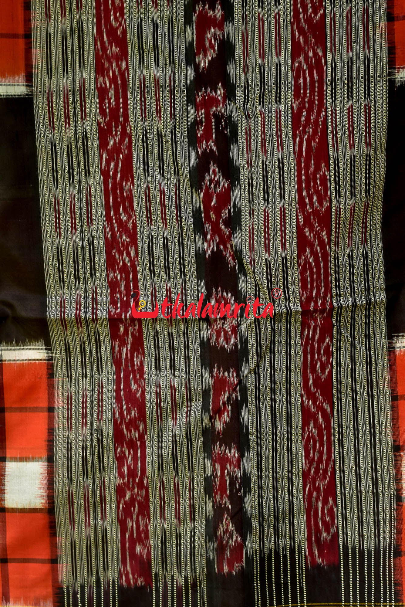Orange Bichitrapuri Silk Saree