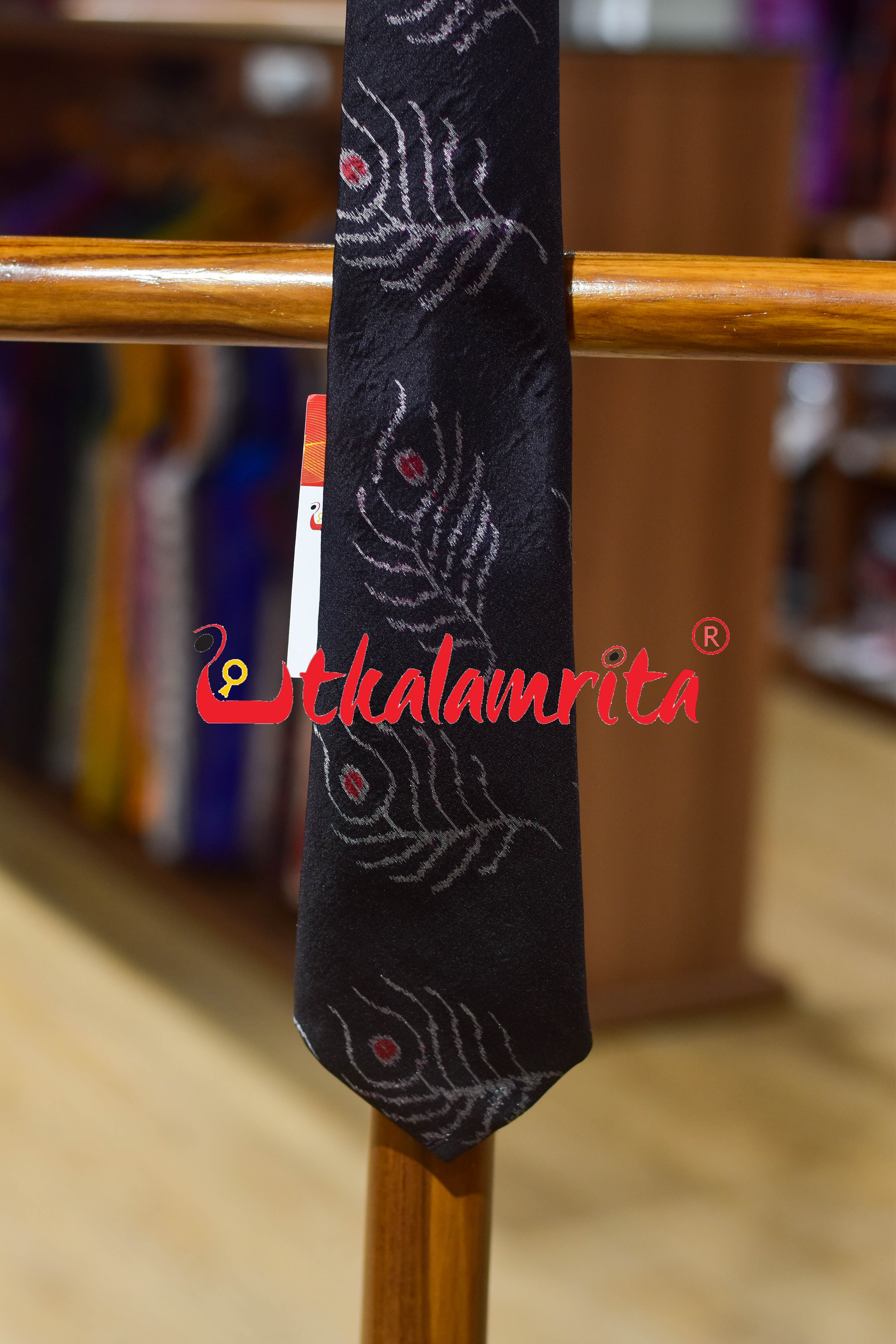 Black Mayurachandrika Sambalpuri Silk (Tie)