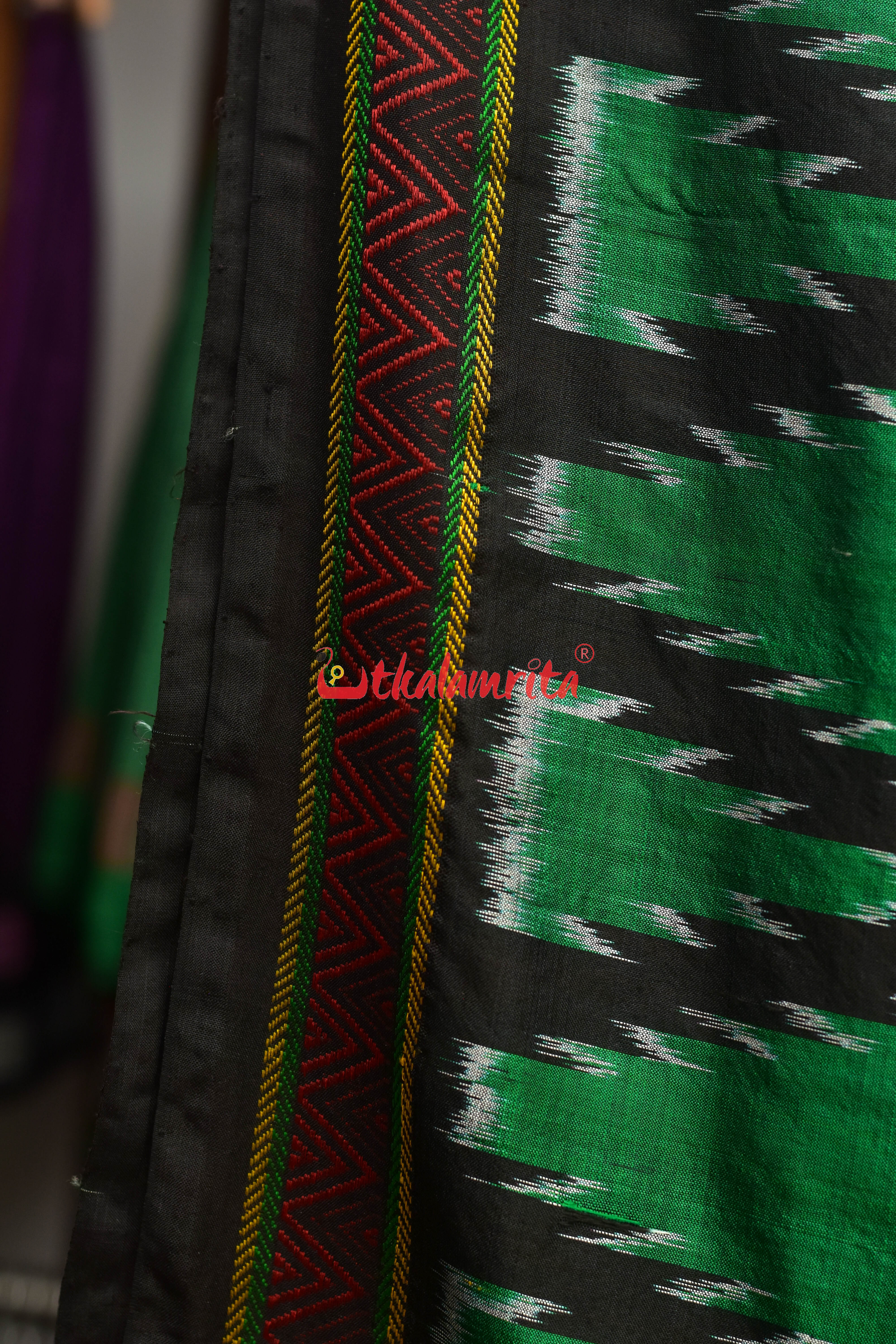 New Green Dongria Khandua Silk Saree