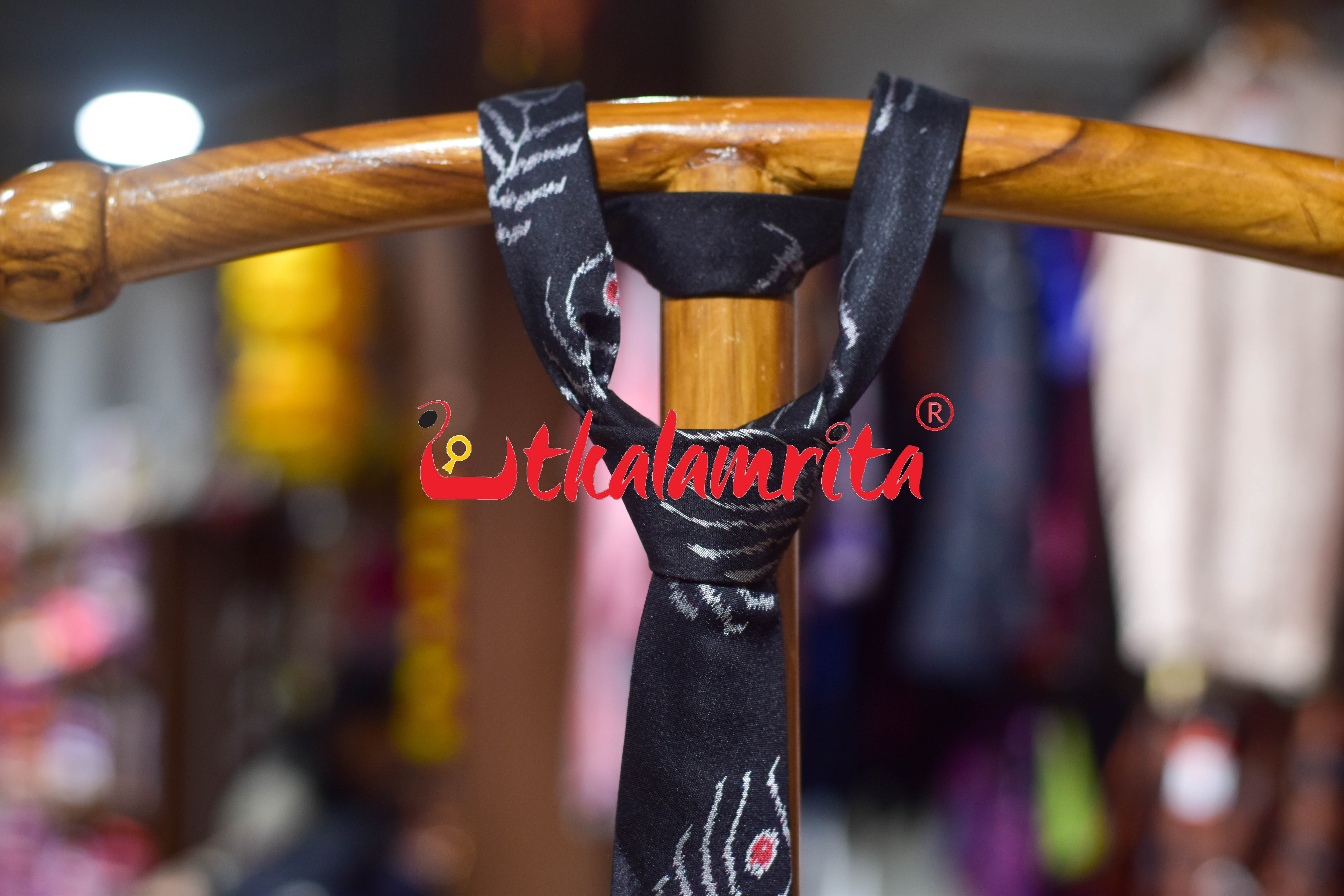 Black Mayurachandrika Sambalpuri Silk (Tie)