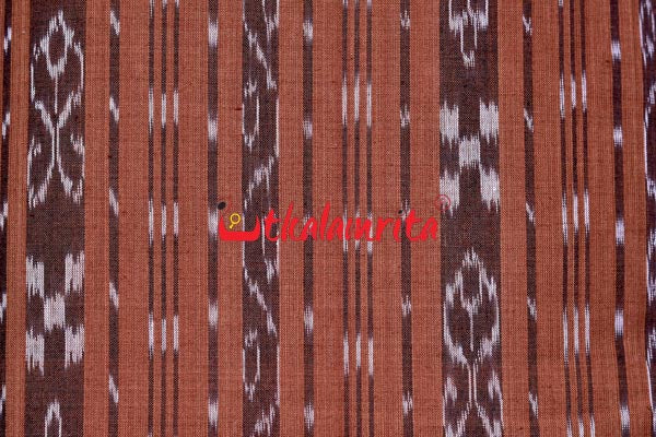 Brown Fish Ikat (Fabric)