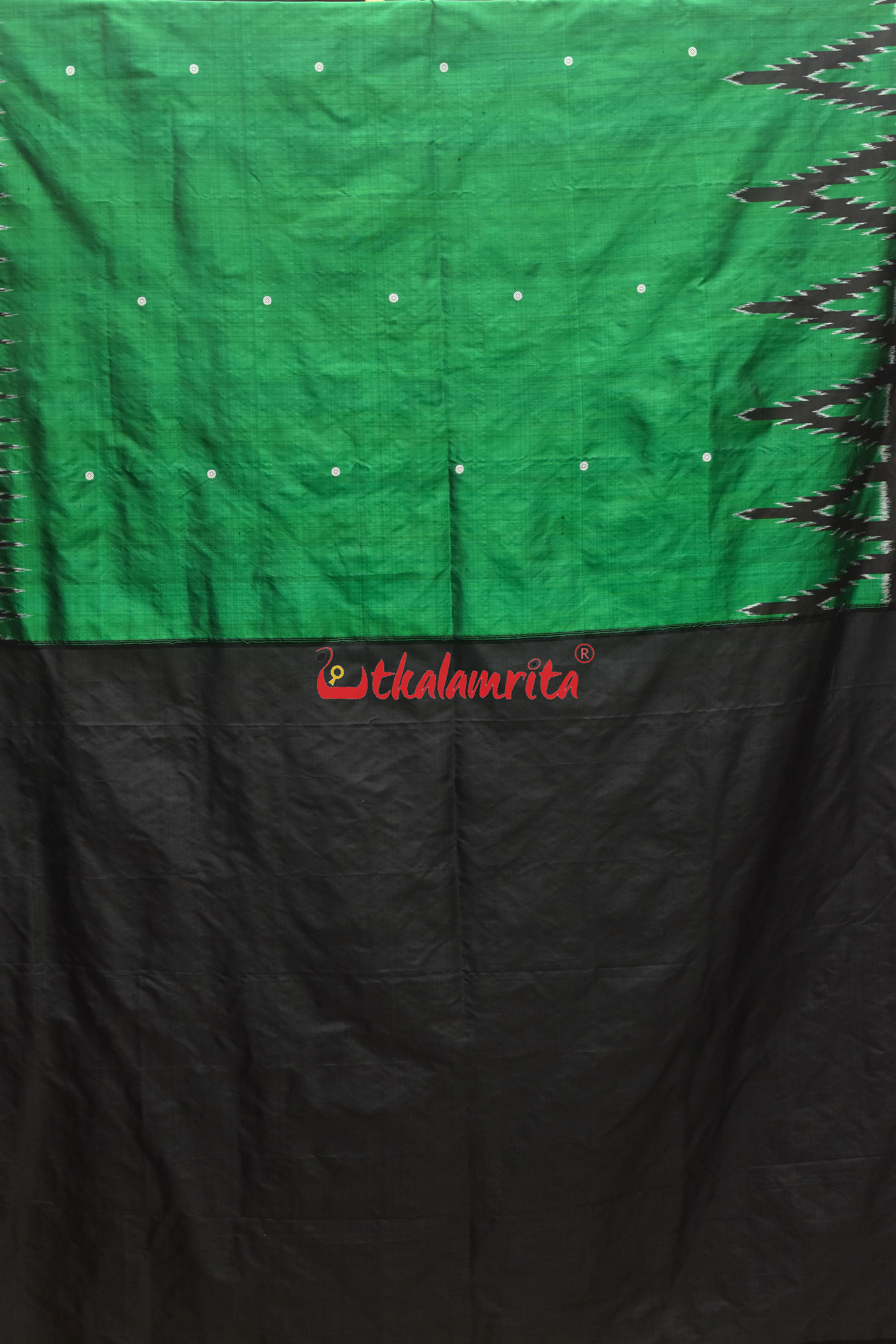 New Green Dongria Khandua Silk Saree