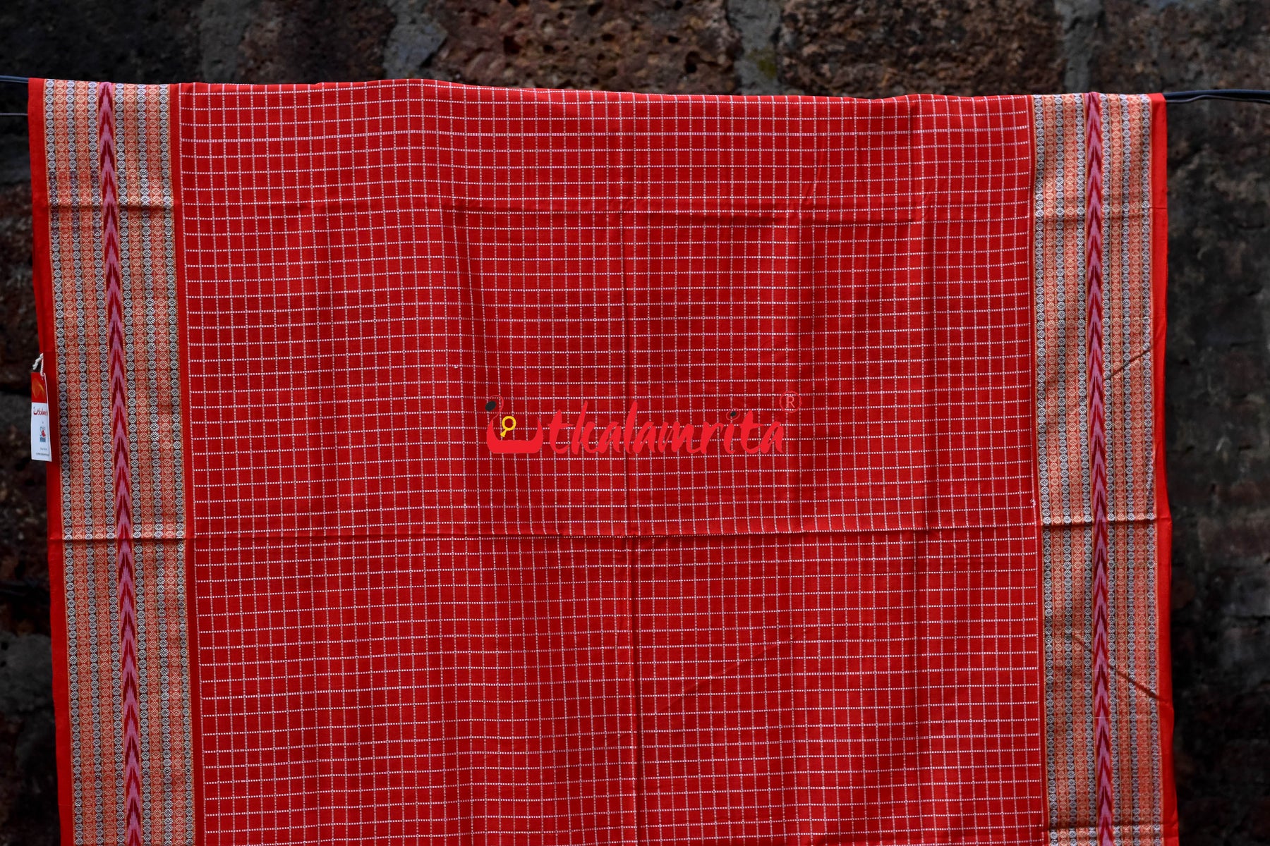 Dasphuliya Red Danti Sachipar Cotton Saree