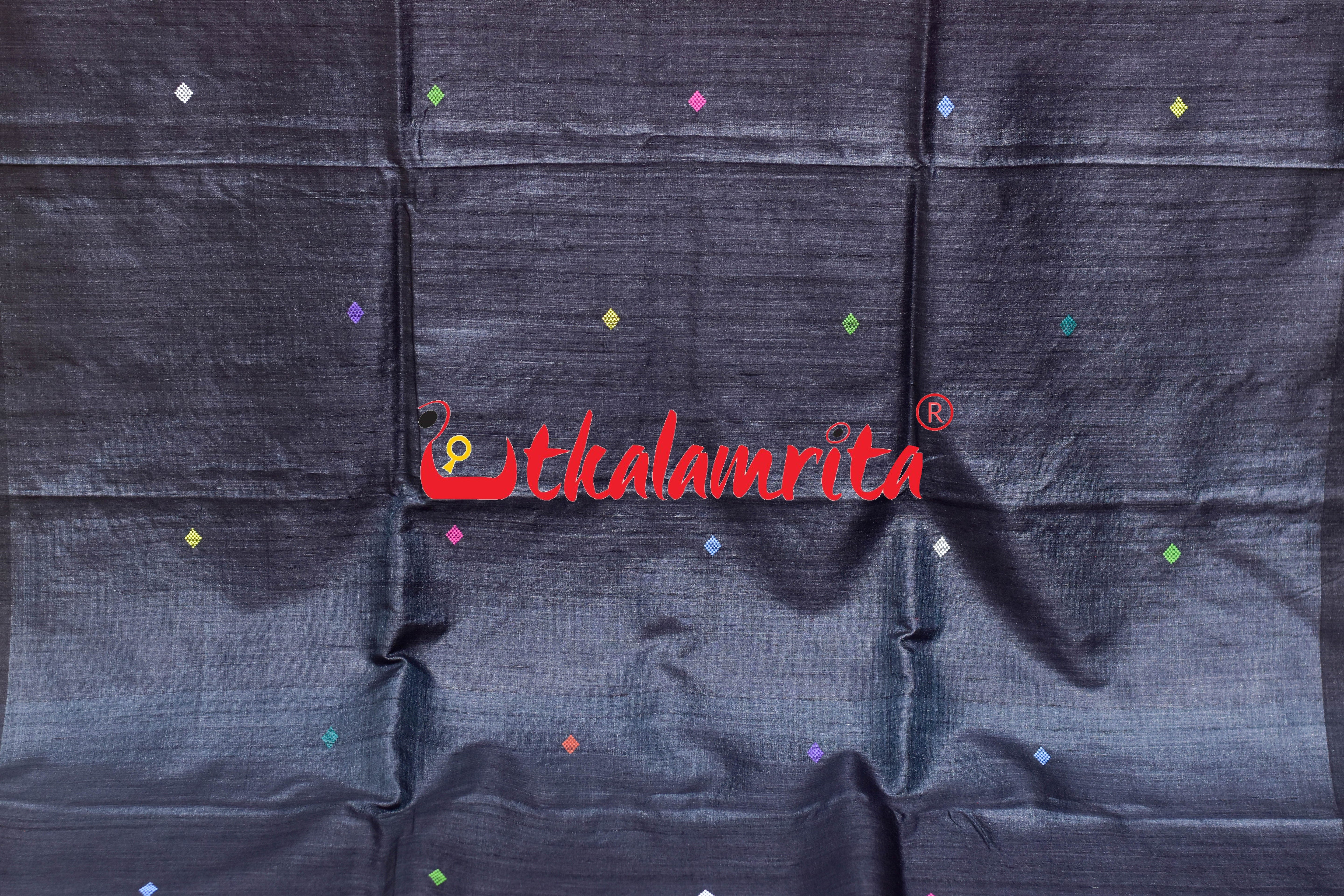 Red Black Ratha Jatra Gopalpur Tussar Silk Saree