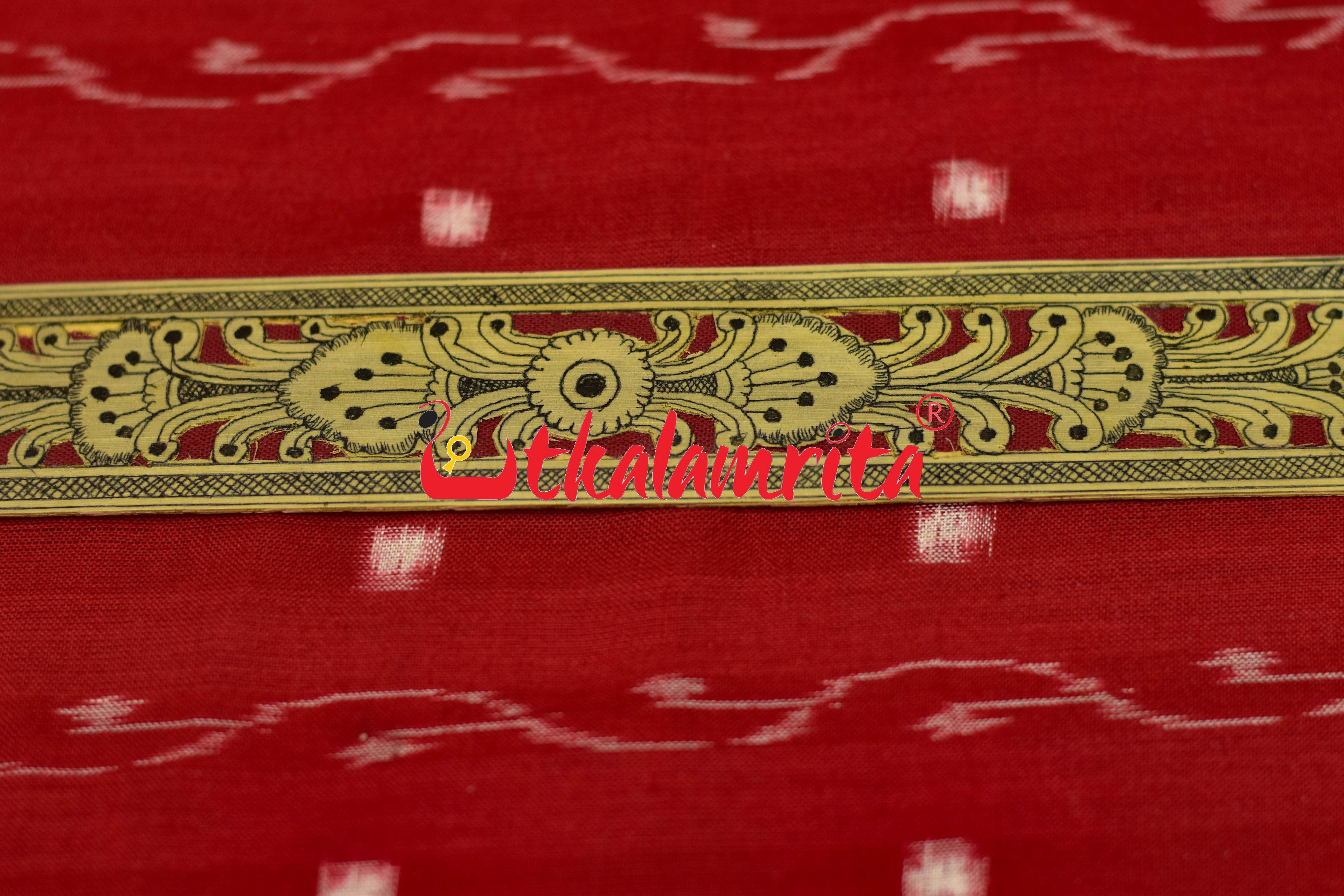 Maroon Middle 3D Flower (Talapatra Bookmark)