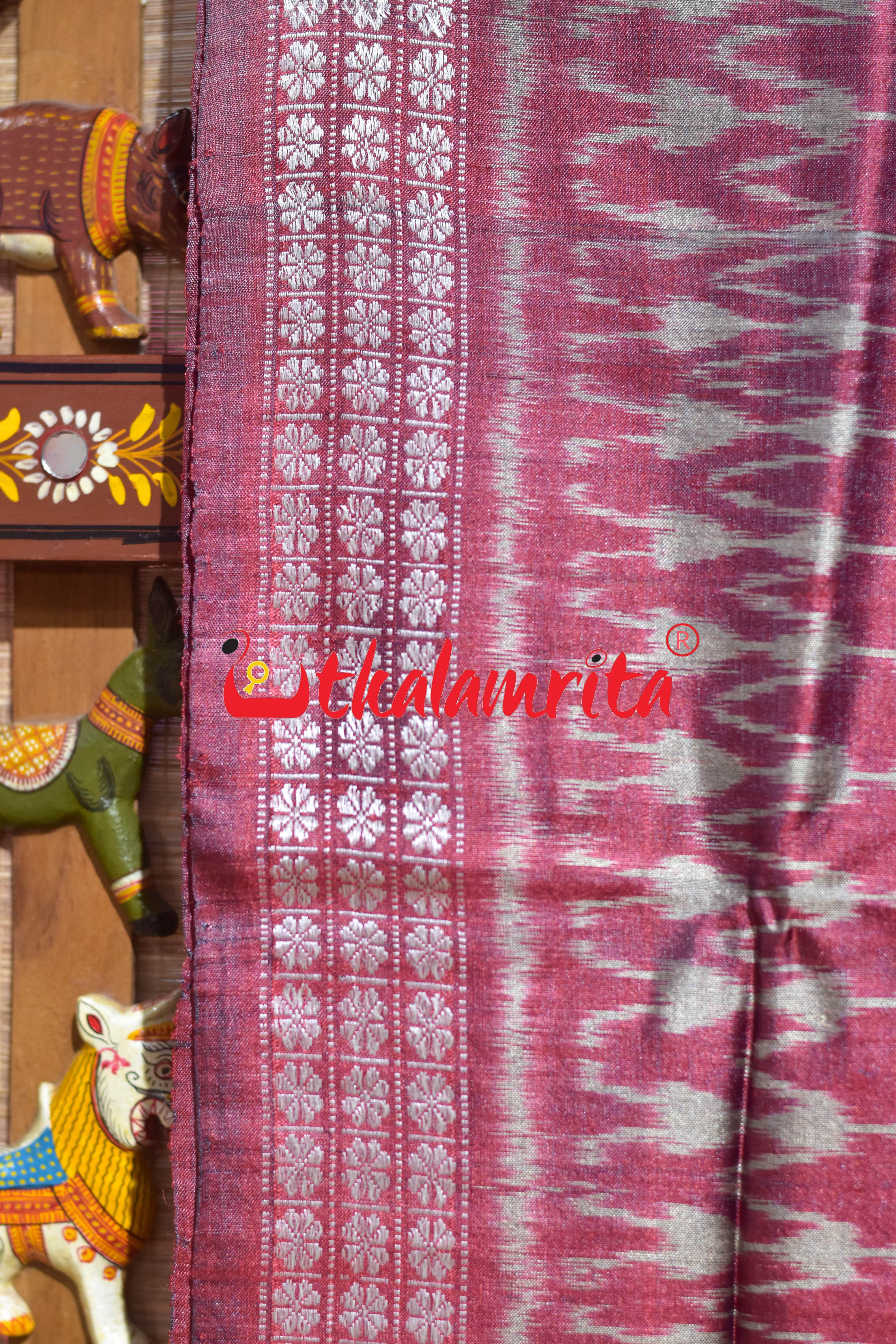 German Blue Chandrika Gopalpur Tussar Silk Saree