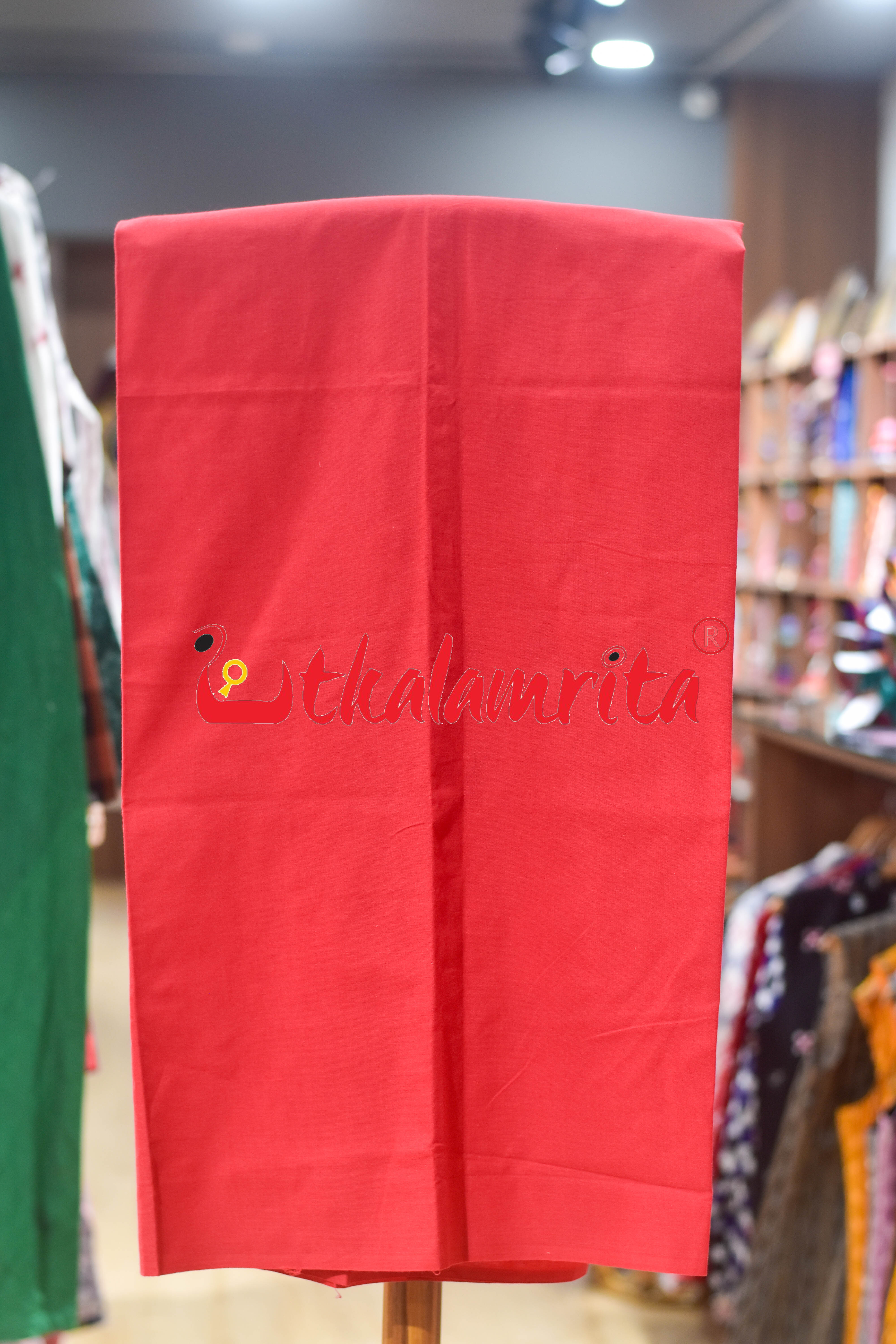 Black Red Traditional Design Sambalpuri Cotton Dress Set