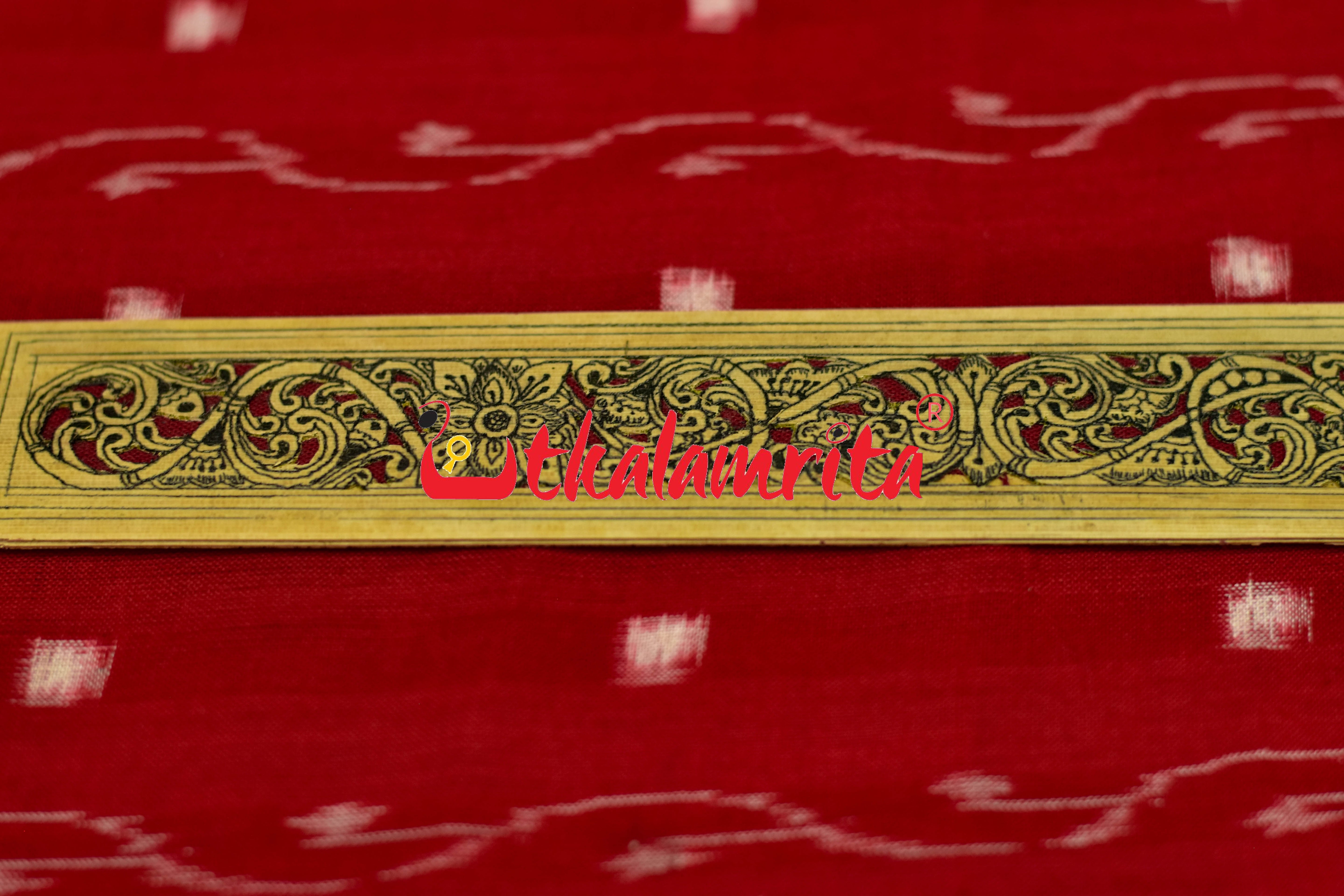 Maroon Flower Fusion (Talapatra Bookmark)