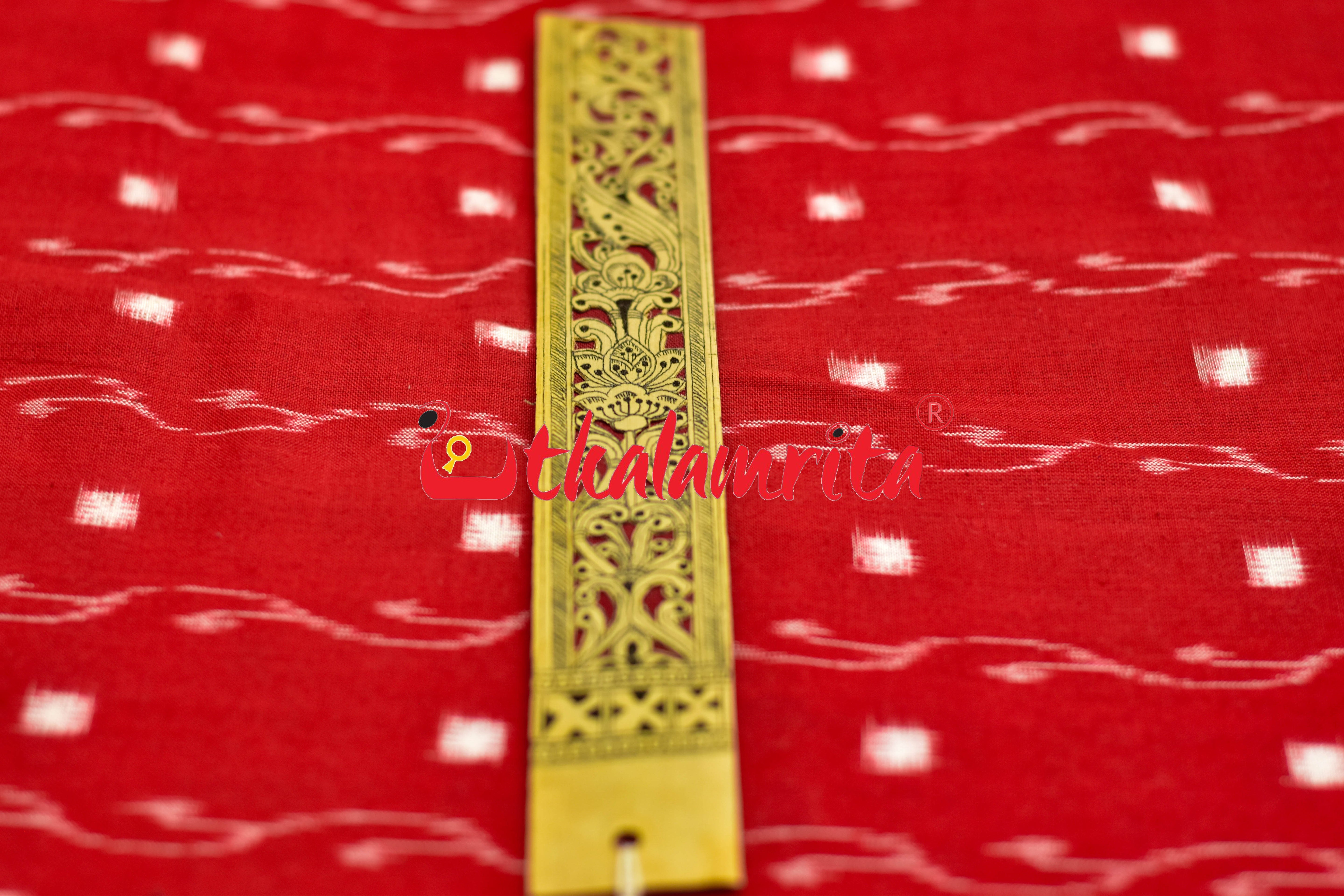 Maroon Middle Lotus (Talapatra Bookmark)