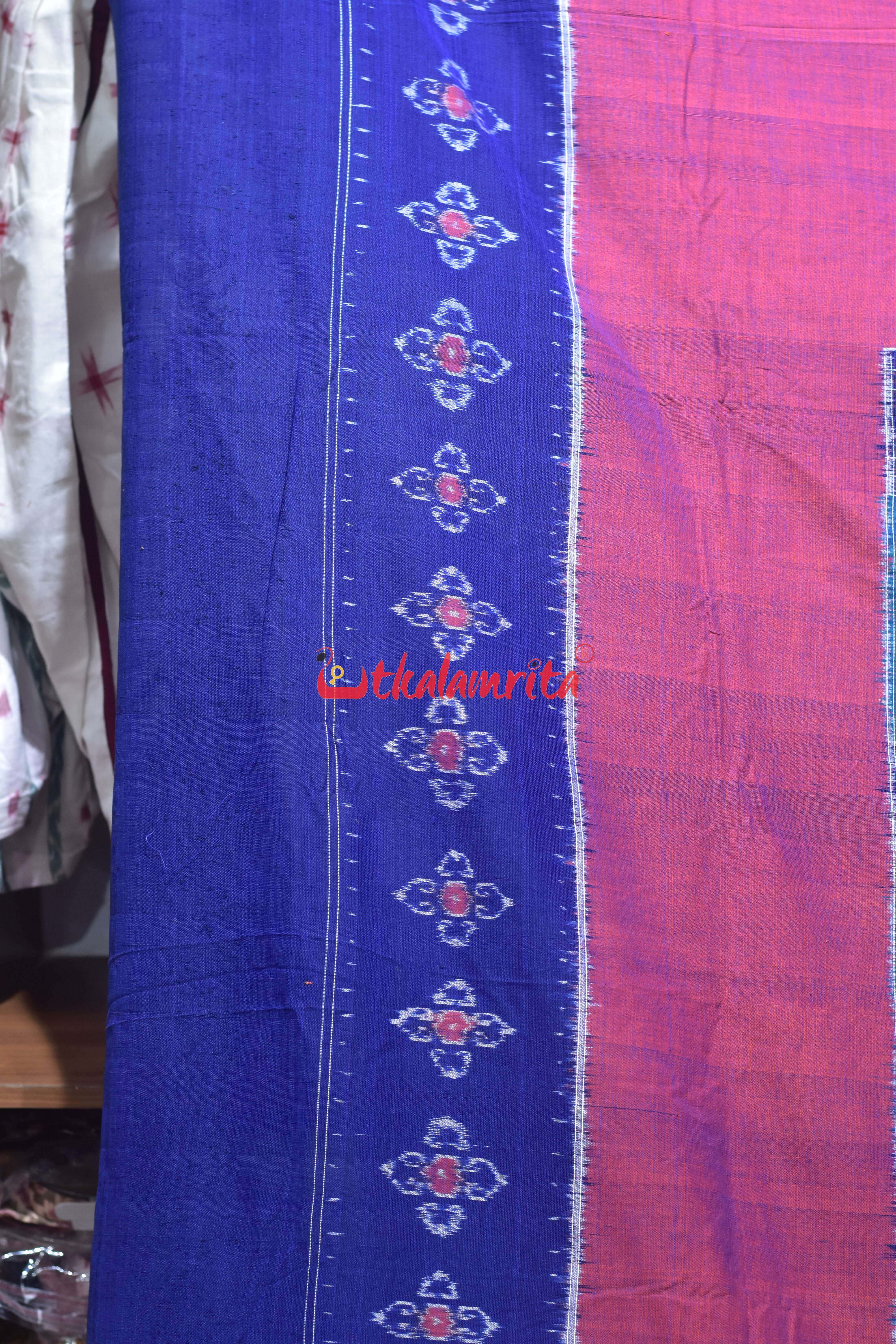 Purple with Blue Harina Bandha Pasapali Bedsheet