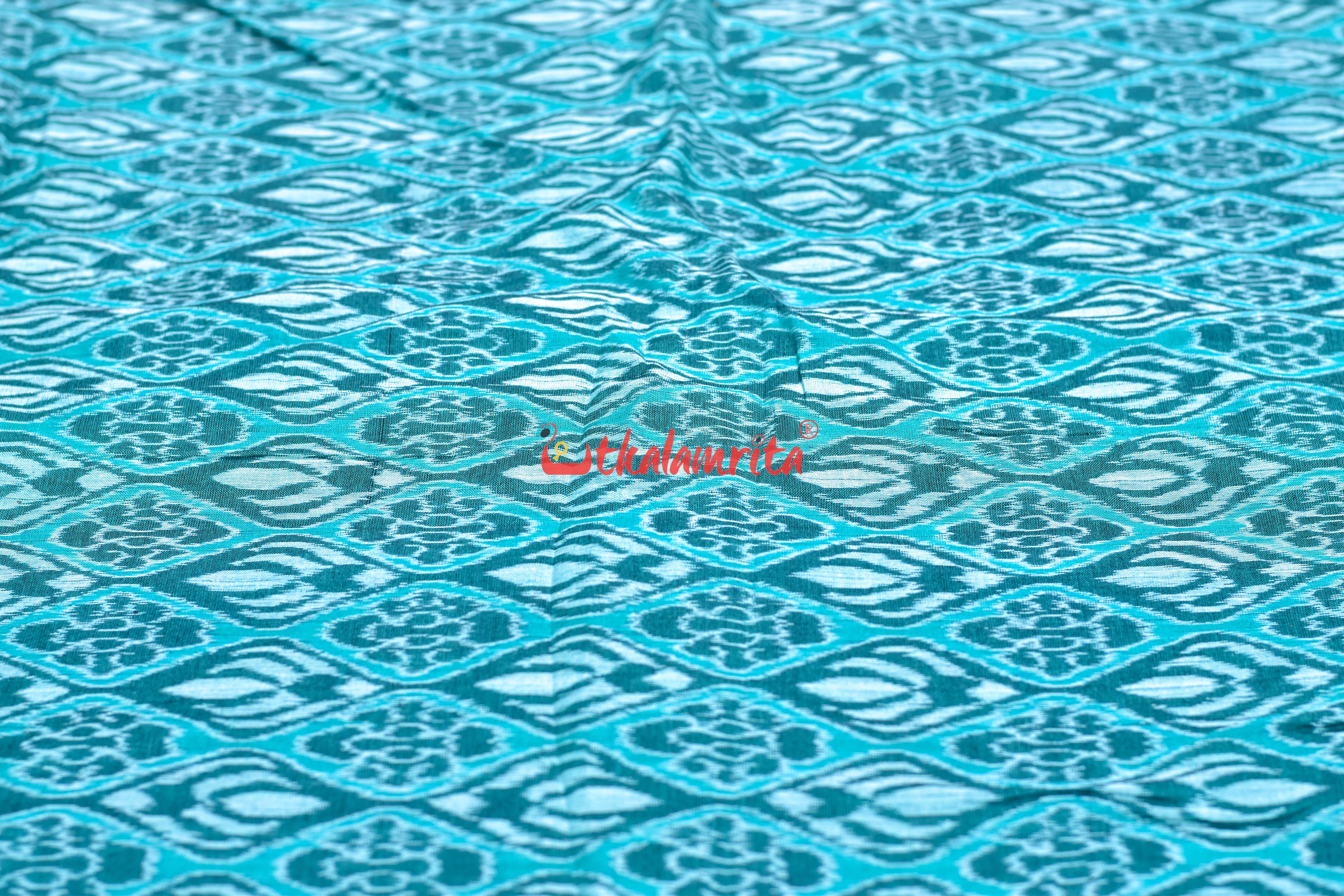 Green Flower Bandha Cotton (Fabric)