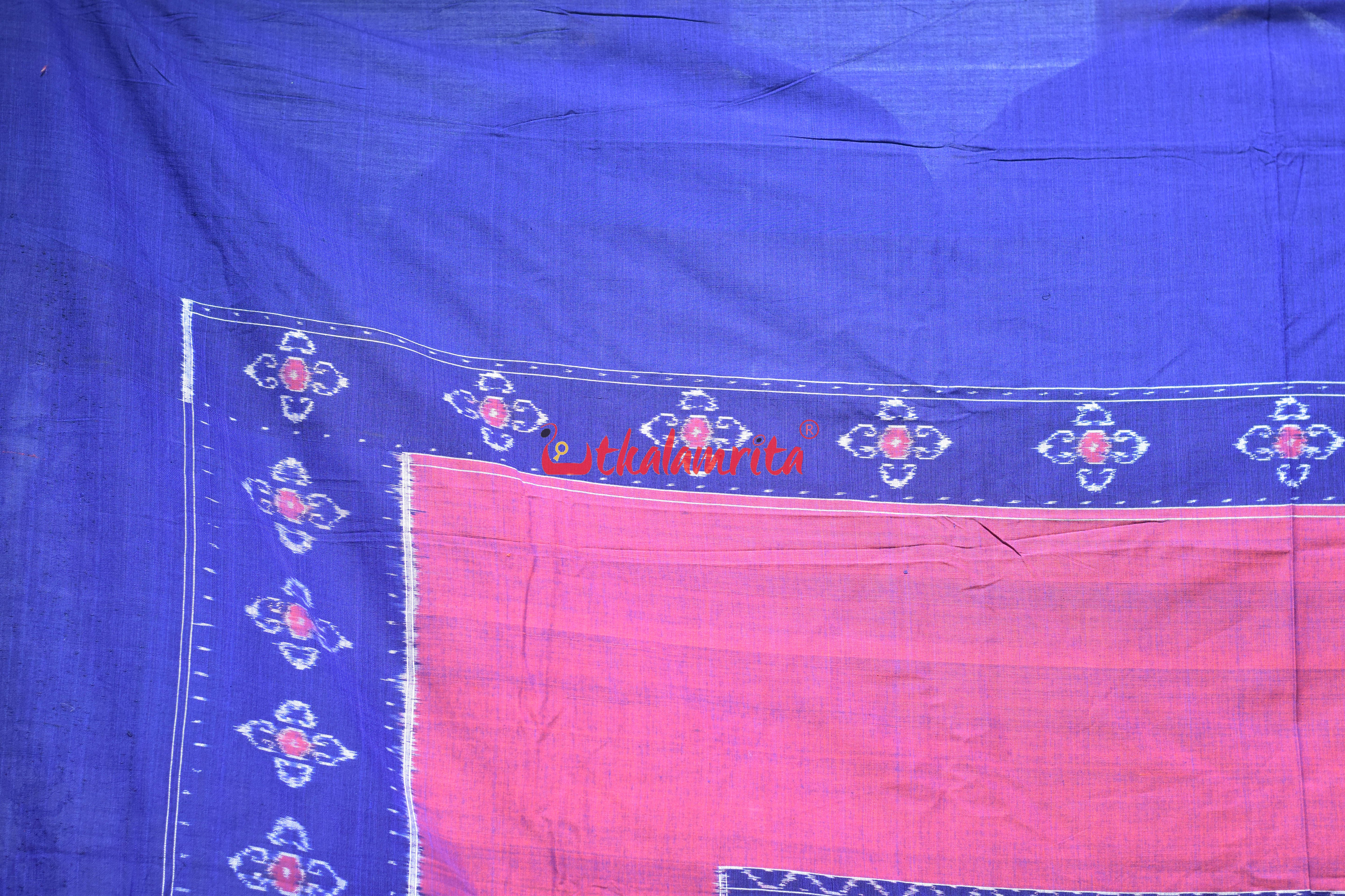 Purple with Blue Harina Bandha Pasapali Bedsheet