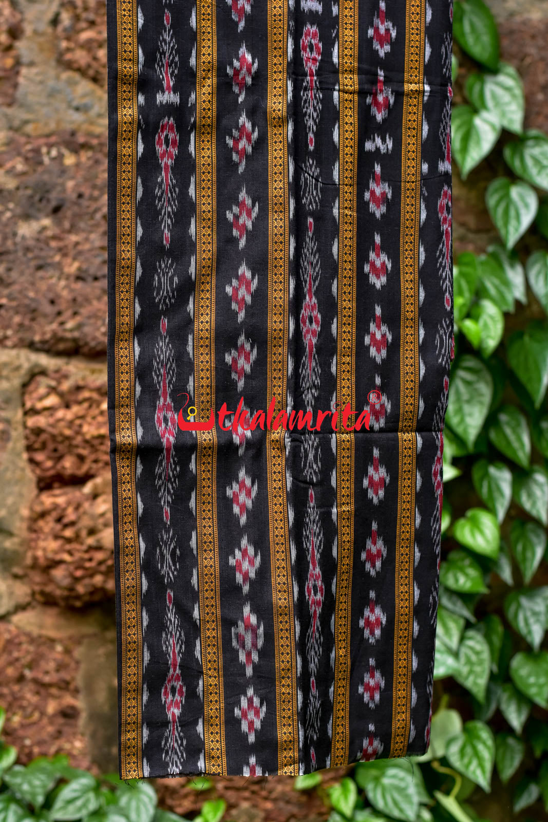 Black Grey Pasapali Long Flower Bandha Dress Set