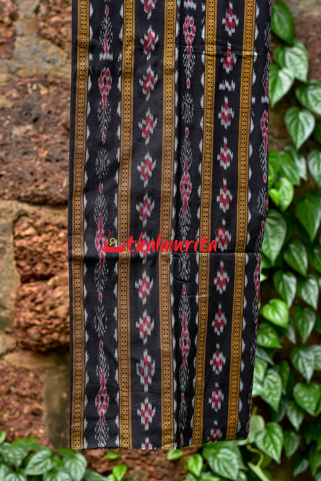 Black Grey Pasapali Long Flower Bandha Dress Set