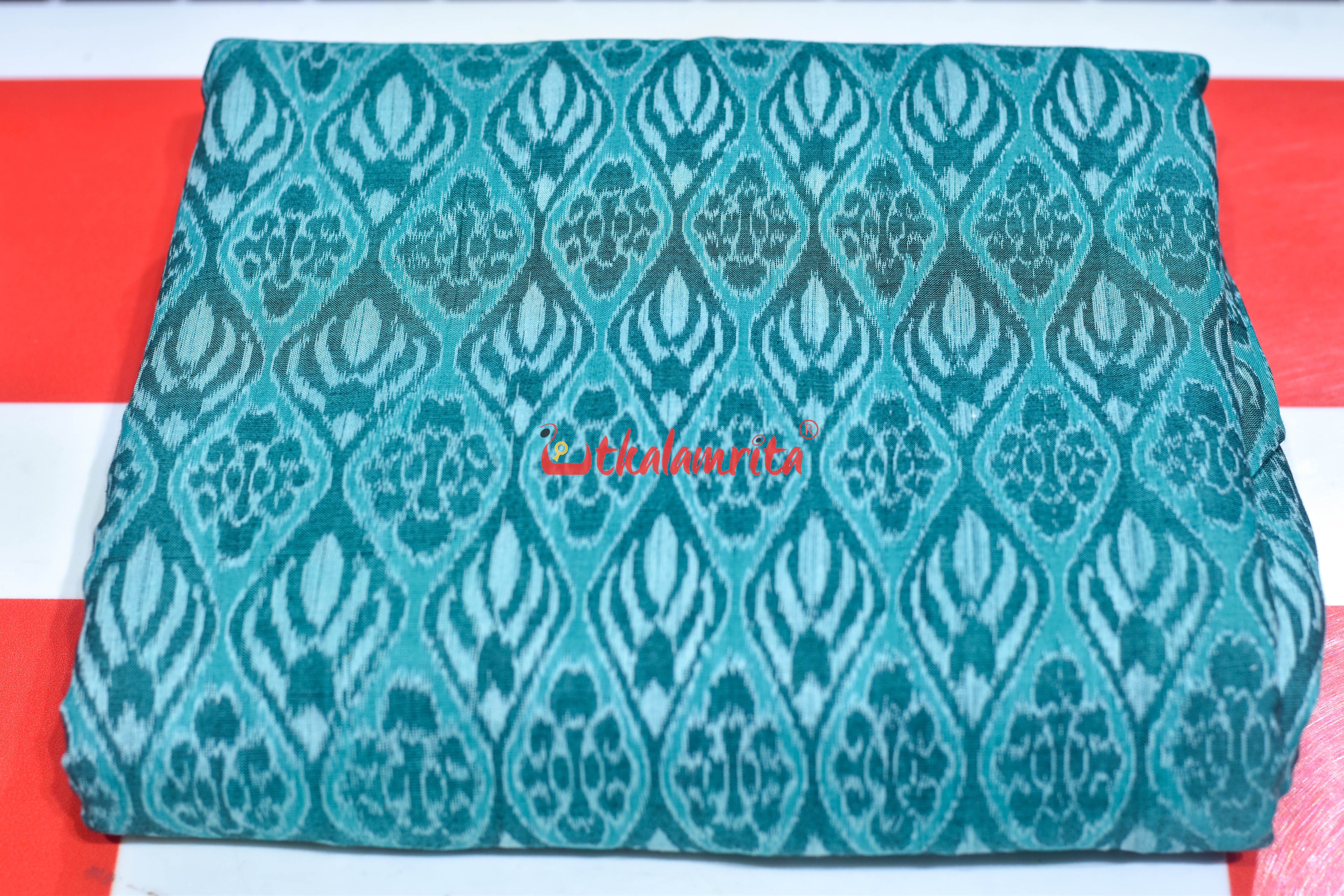 Green Flower Bandha Cotton (Fabric)