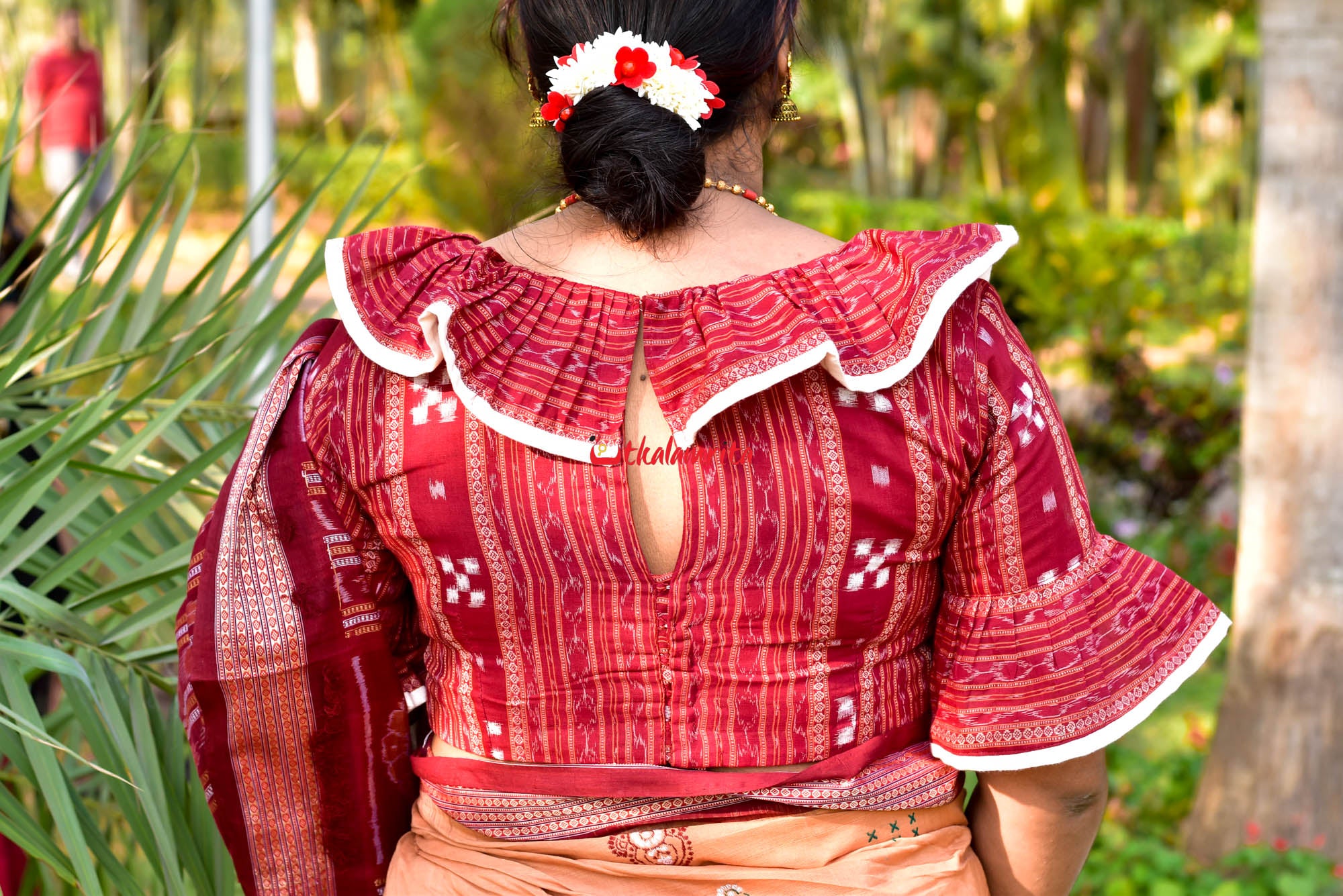 Maroon Mini Pasapali (Blouse)