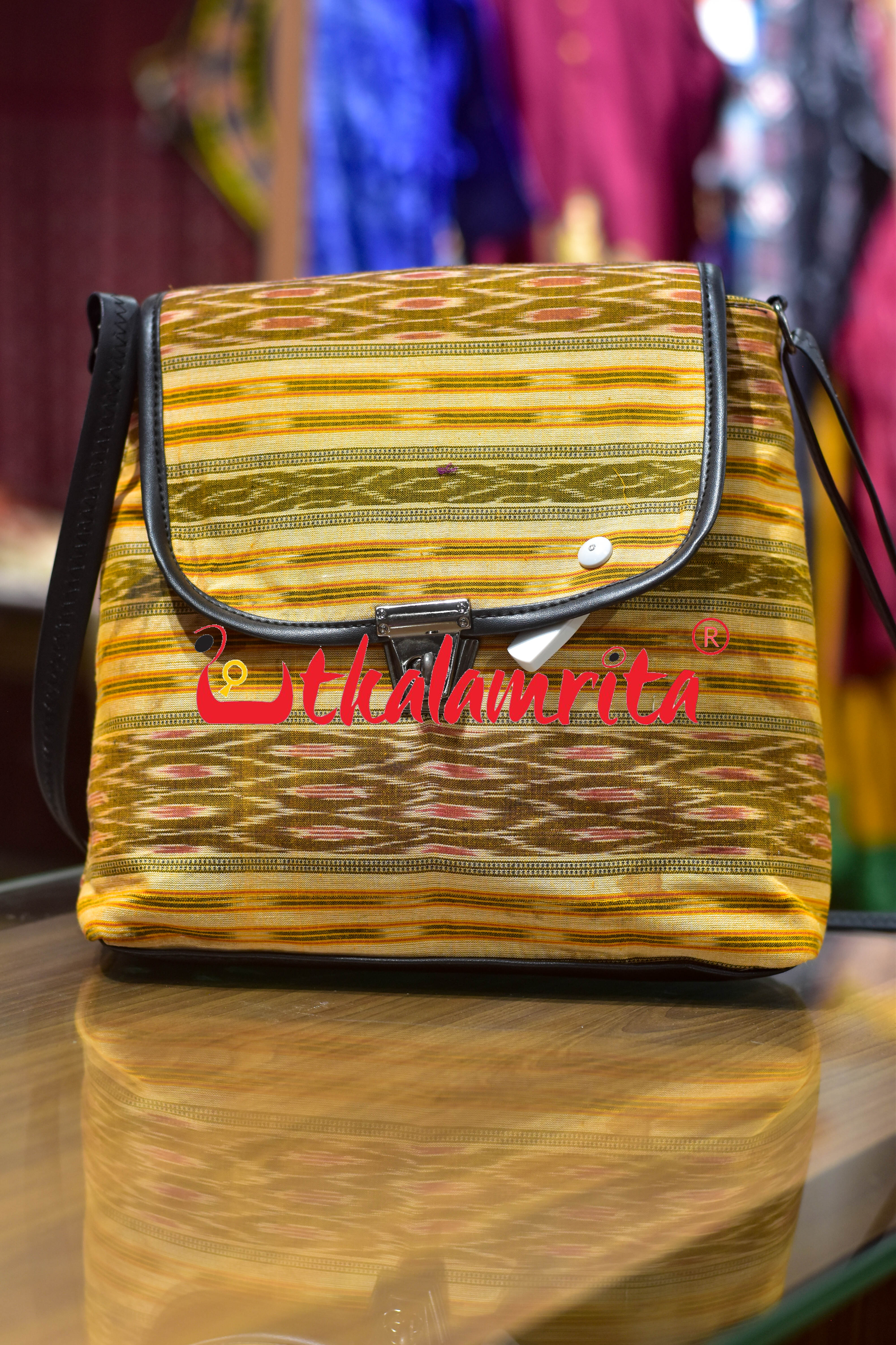 Yellow Kangula Vanity Bag