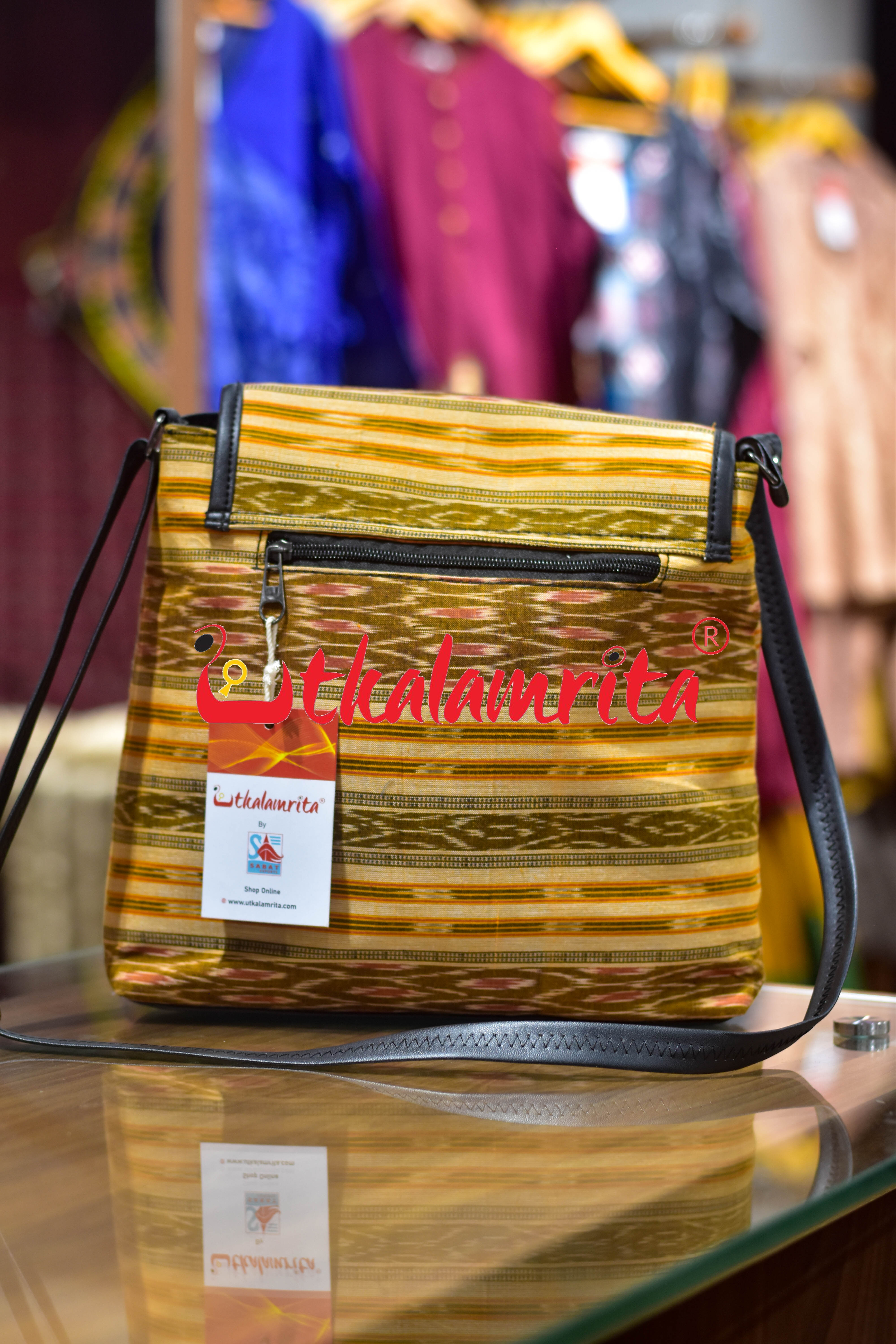 Yellow Kangula Vanity Bag