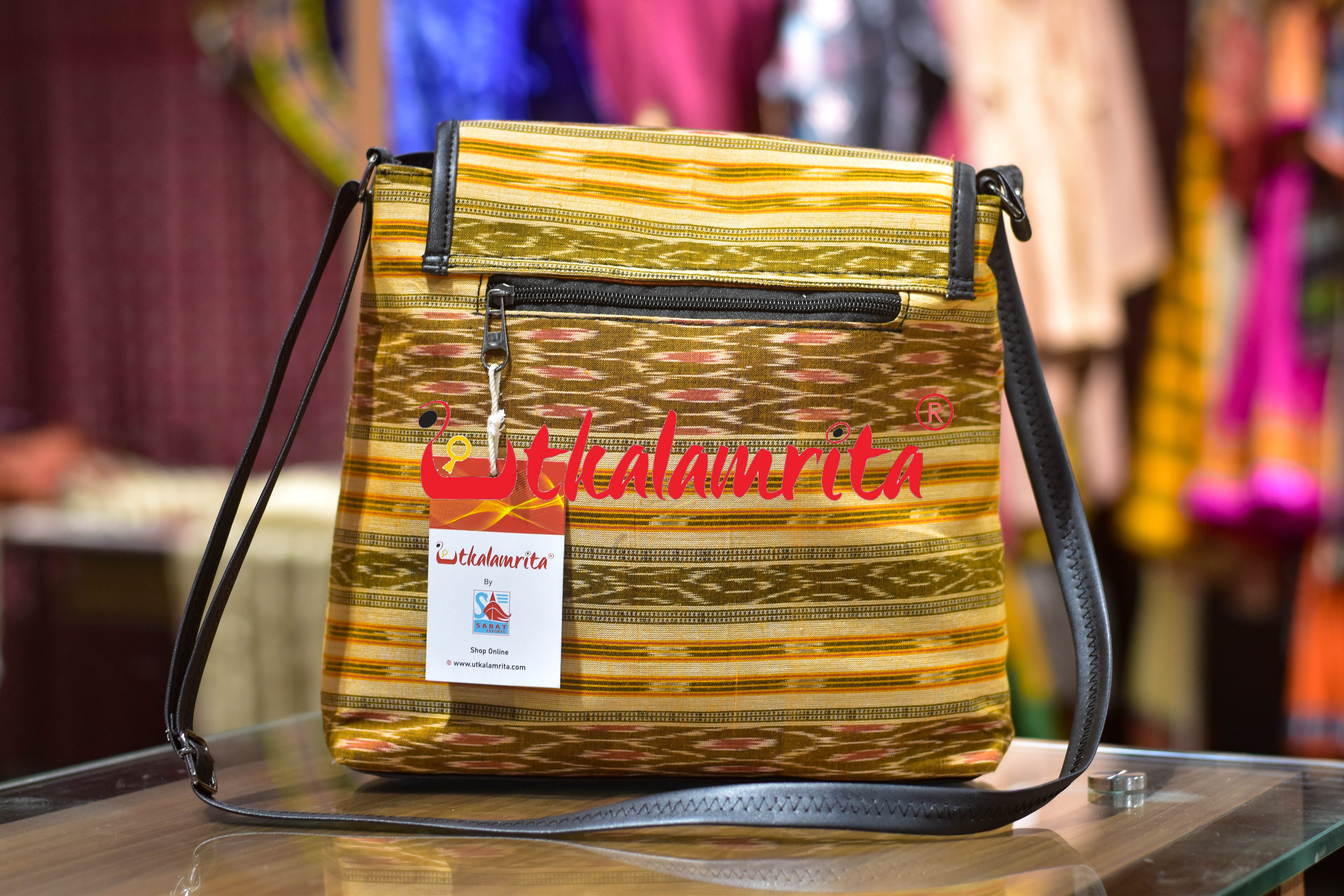 Yellow Kangula Vanity Bag