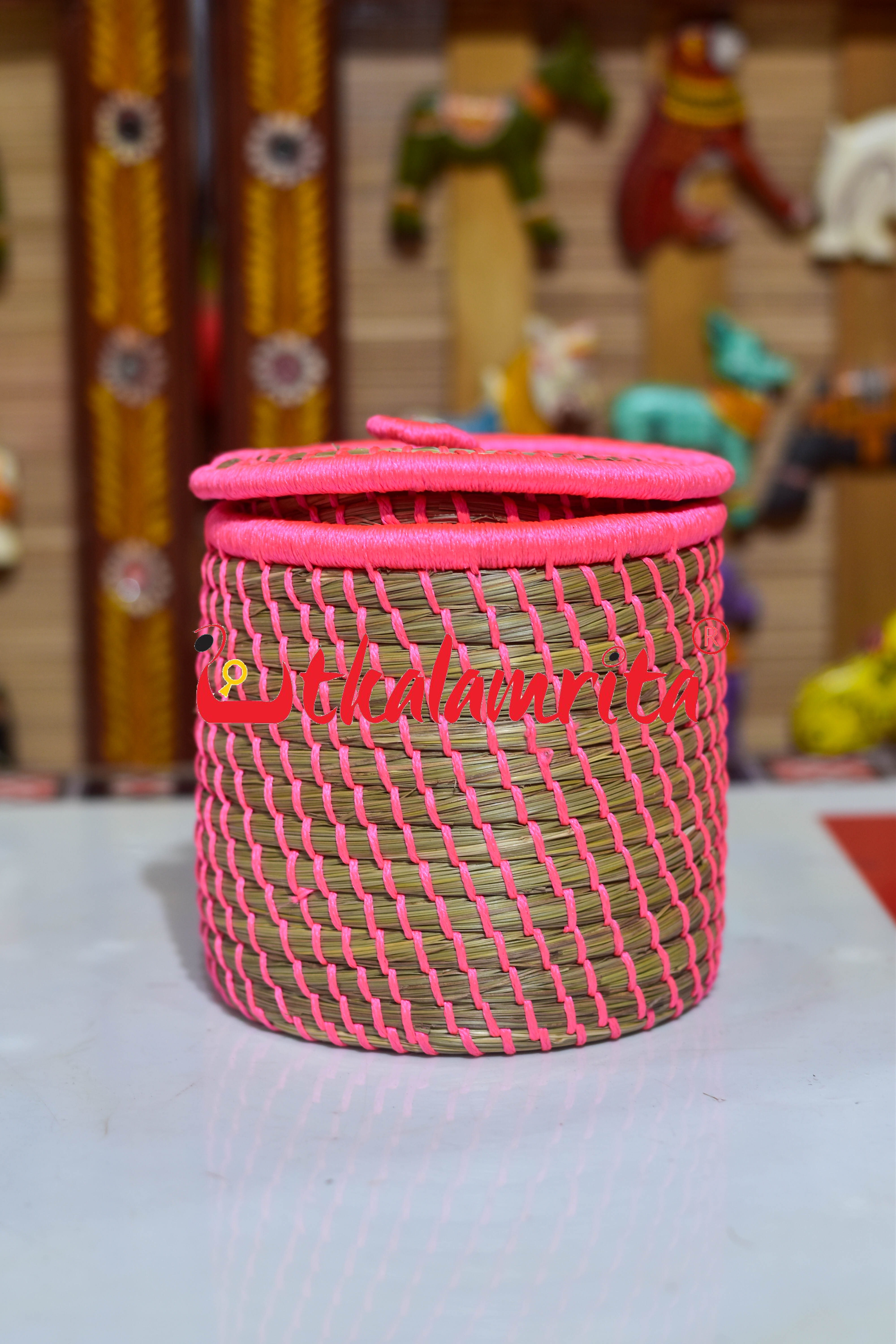 Sabai Grass Thread Medi Box (Pink)
