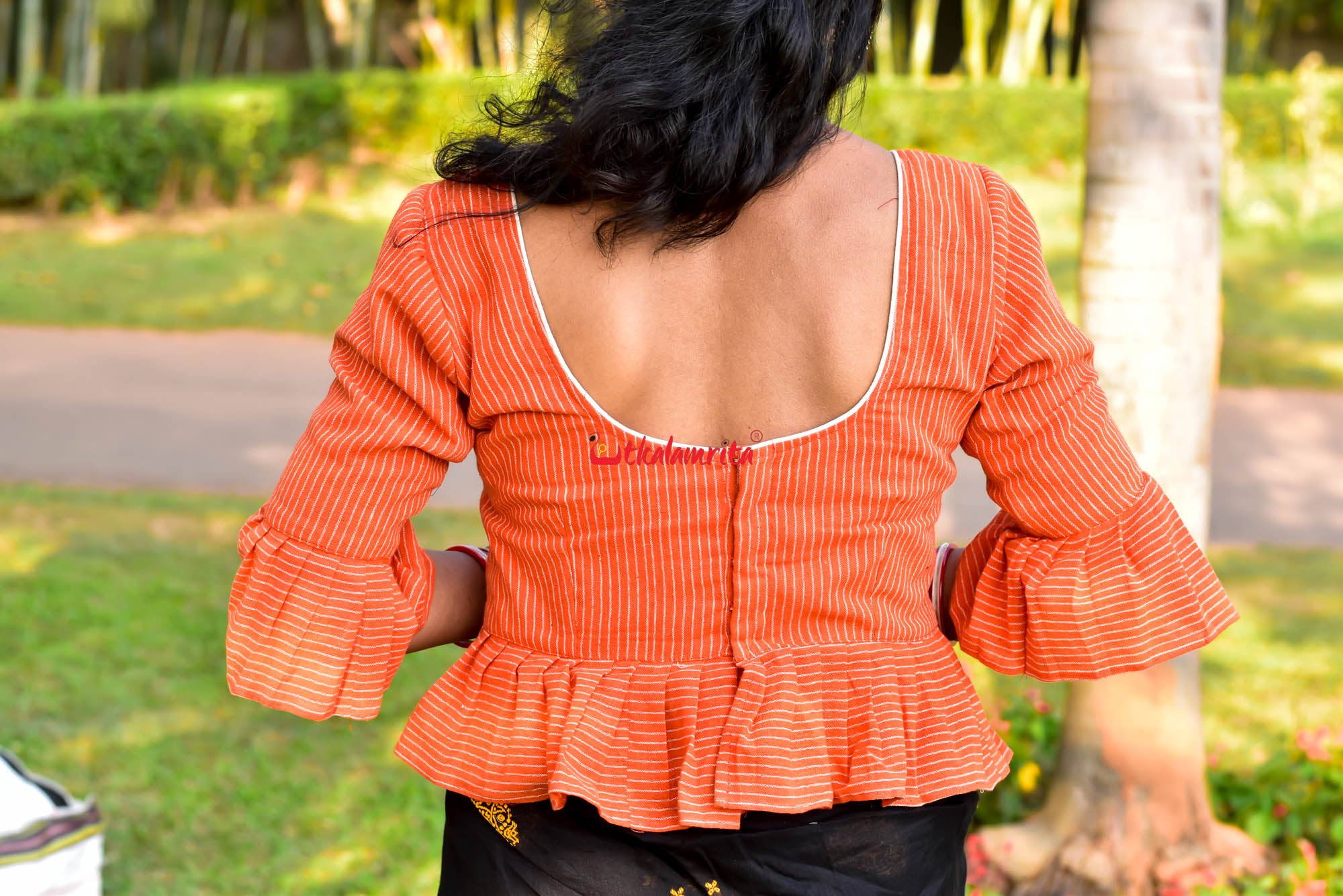 Orange Kotpad Croptop (Blouse)