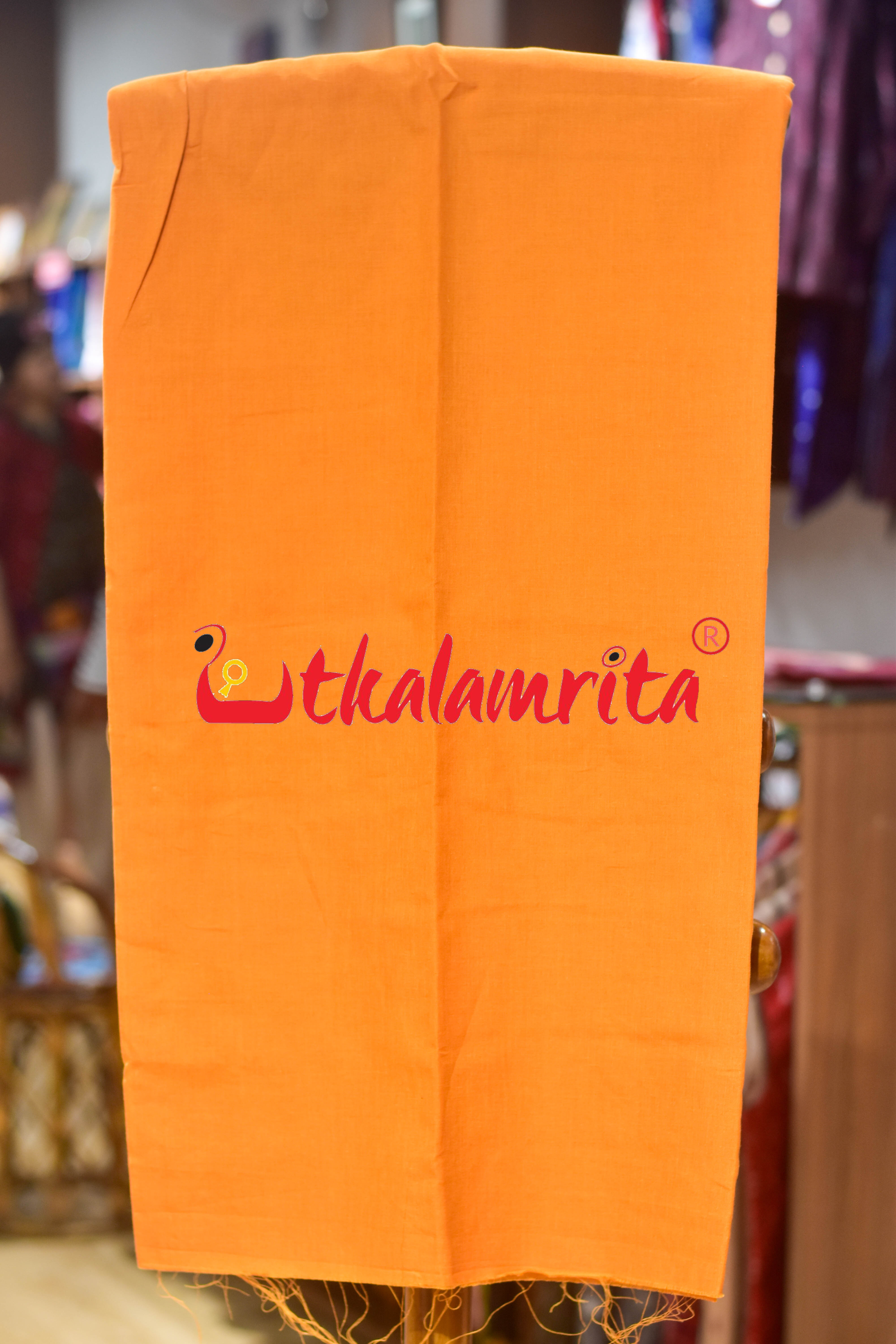 Maroon Yellow Thikiri Waves Sambalpuri Cotton Dress Set