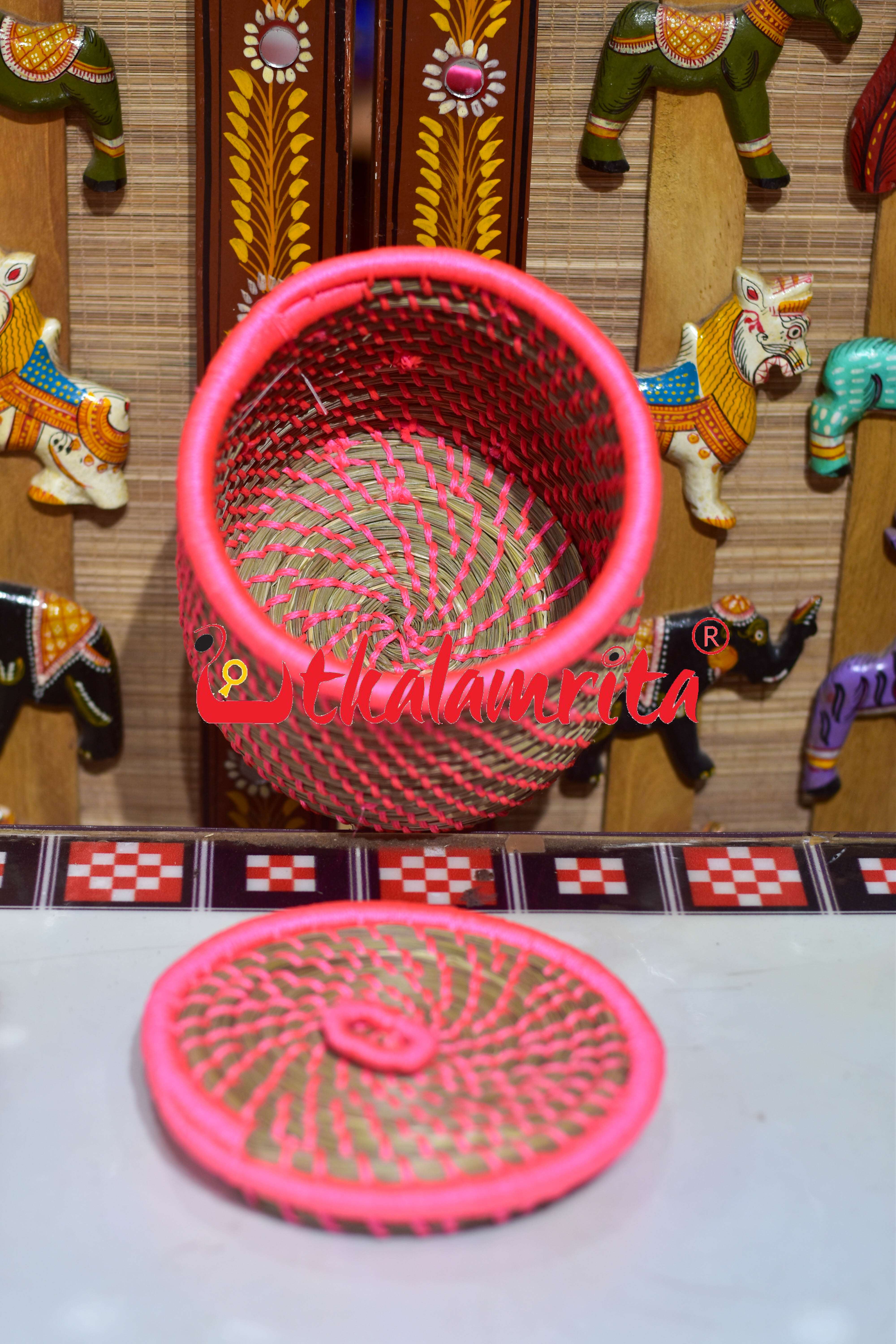 Sabai Grass Thread Medi Box (Pink)