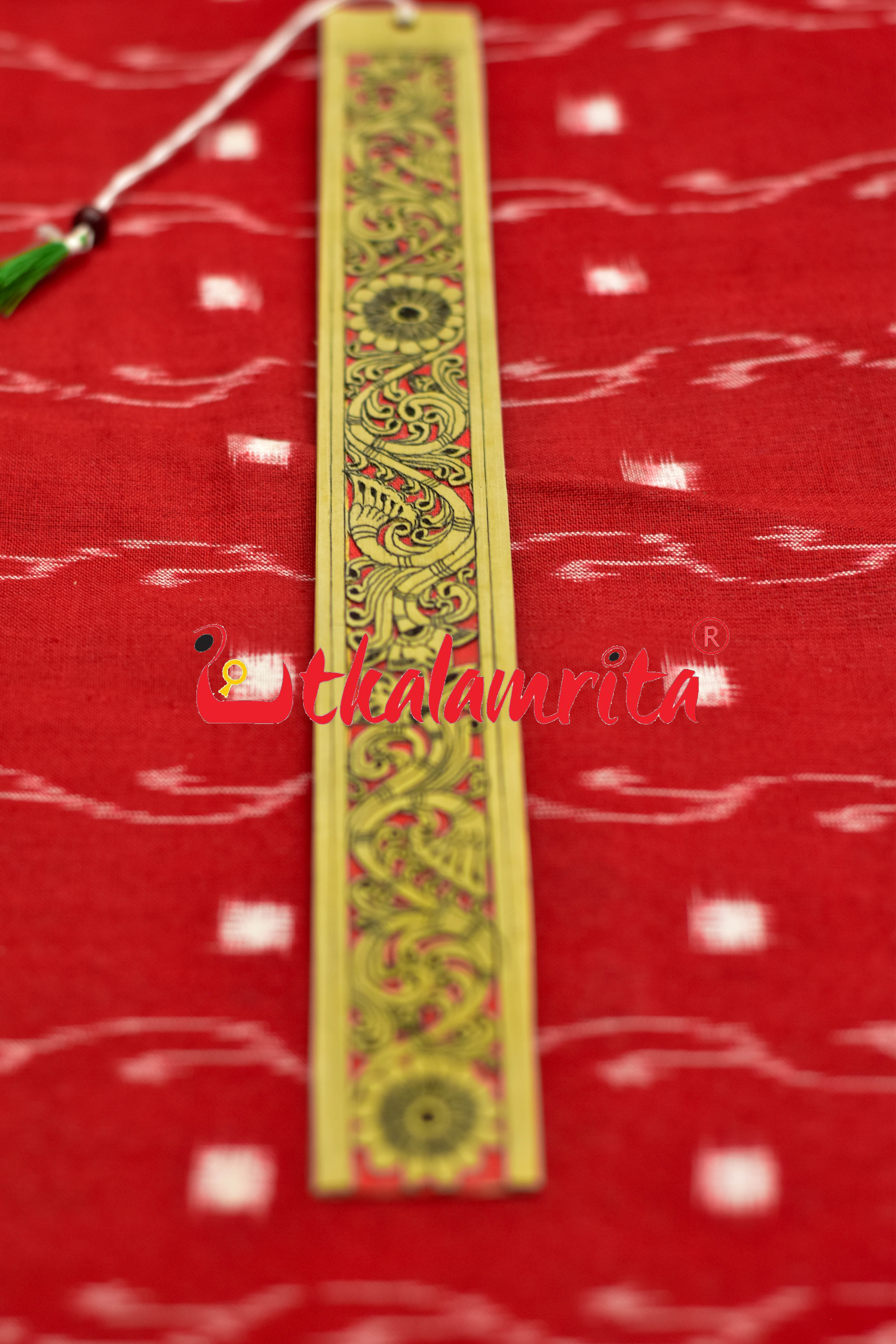 Orange 3D Flower Lata (Talapatra Bookmark)