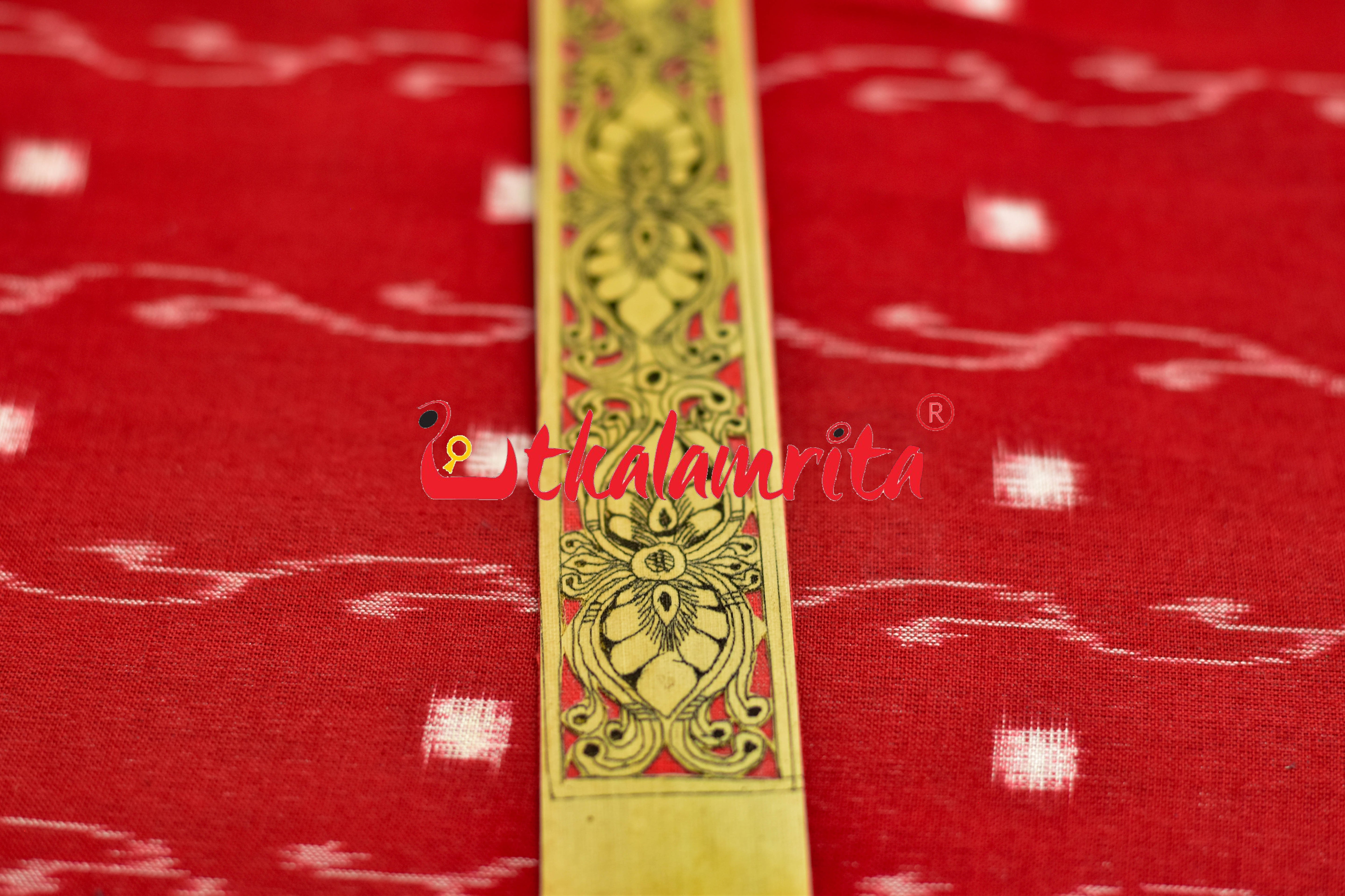Orange 3D Flower (Talapatra Bookmark)