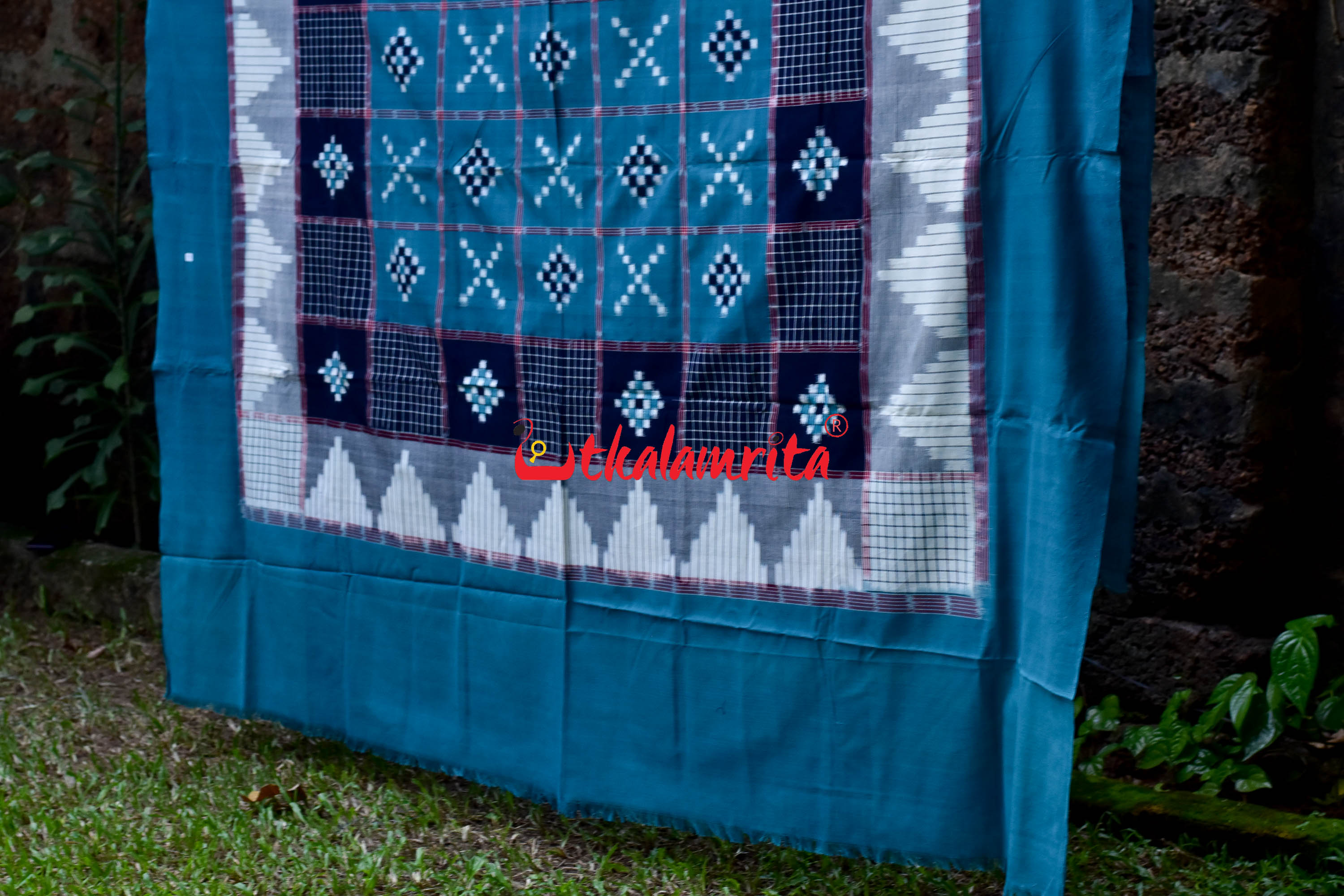 Fortnum Green with Black Checks Pasapali Bedsheet