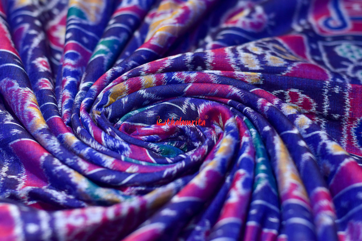 Blue Dasakothi Sambalpuri Cotton (Fabric)