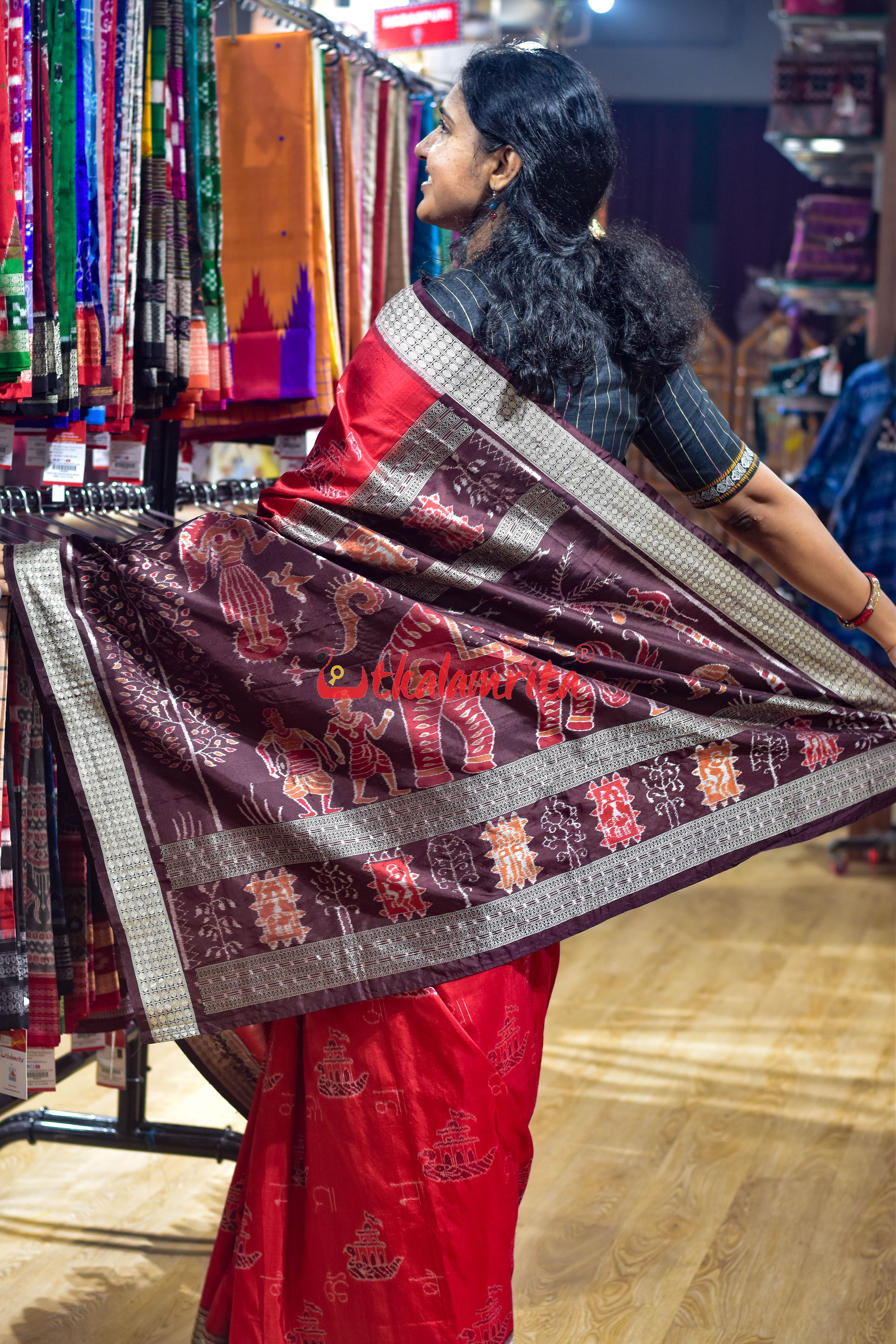 AA KA MA BOI Sambalpuri silk saree
