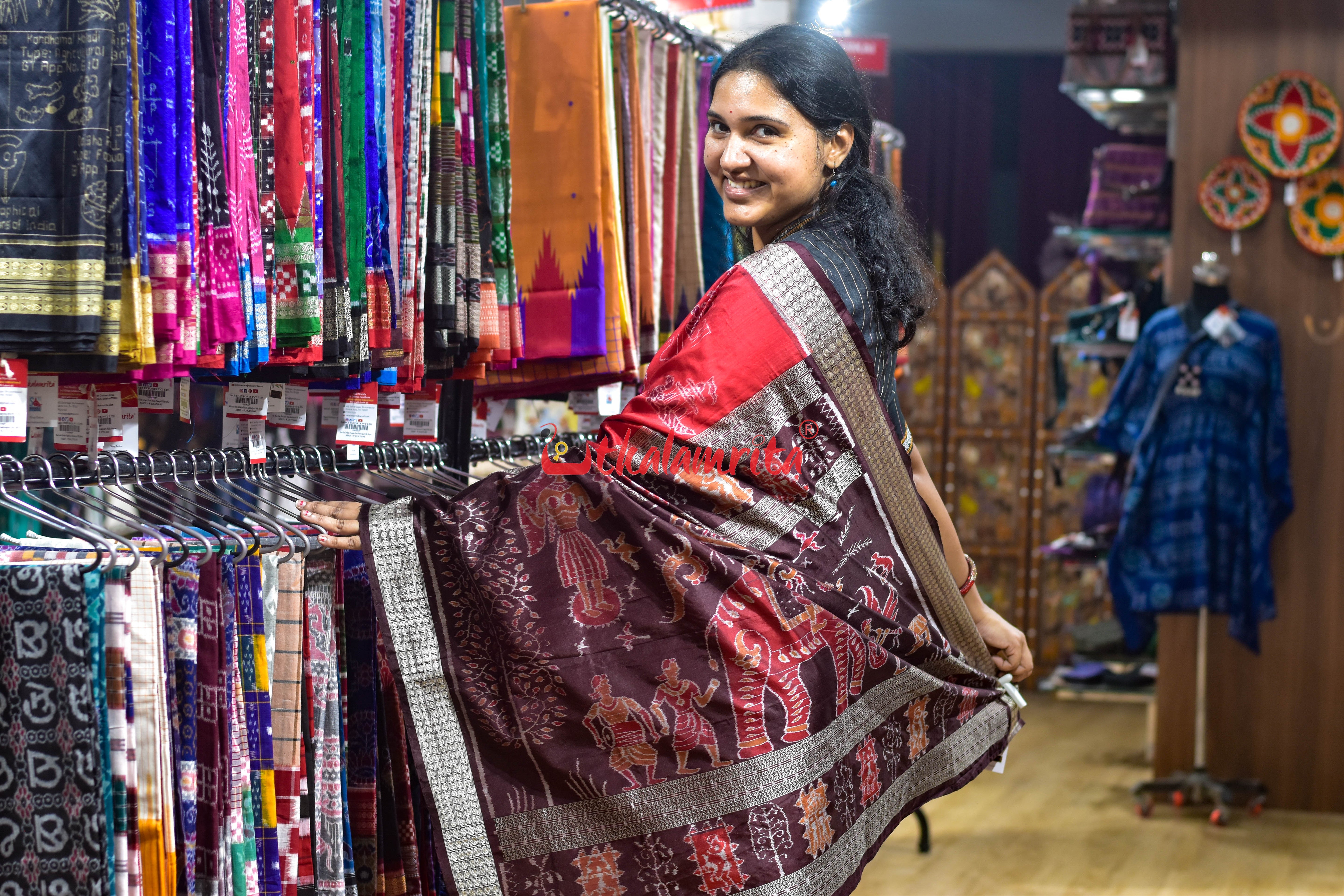 AA KA MA BOI Sambalpuri silk saree
