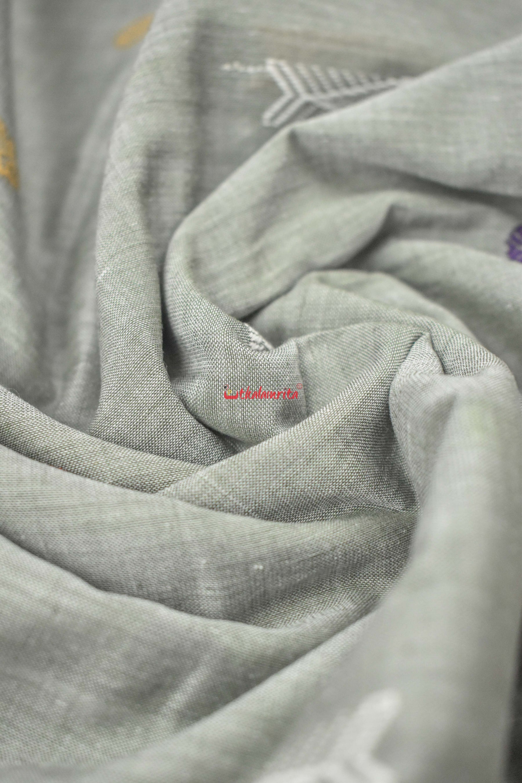 Grey Ganga Jamuna Cotton Bomkai