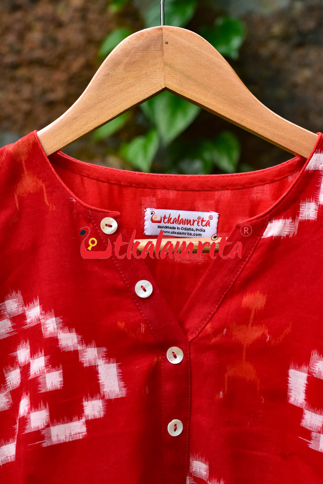 Big Red Hearts & Tribals (Short Kurta)
