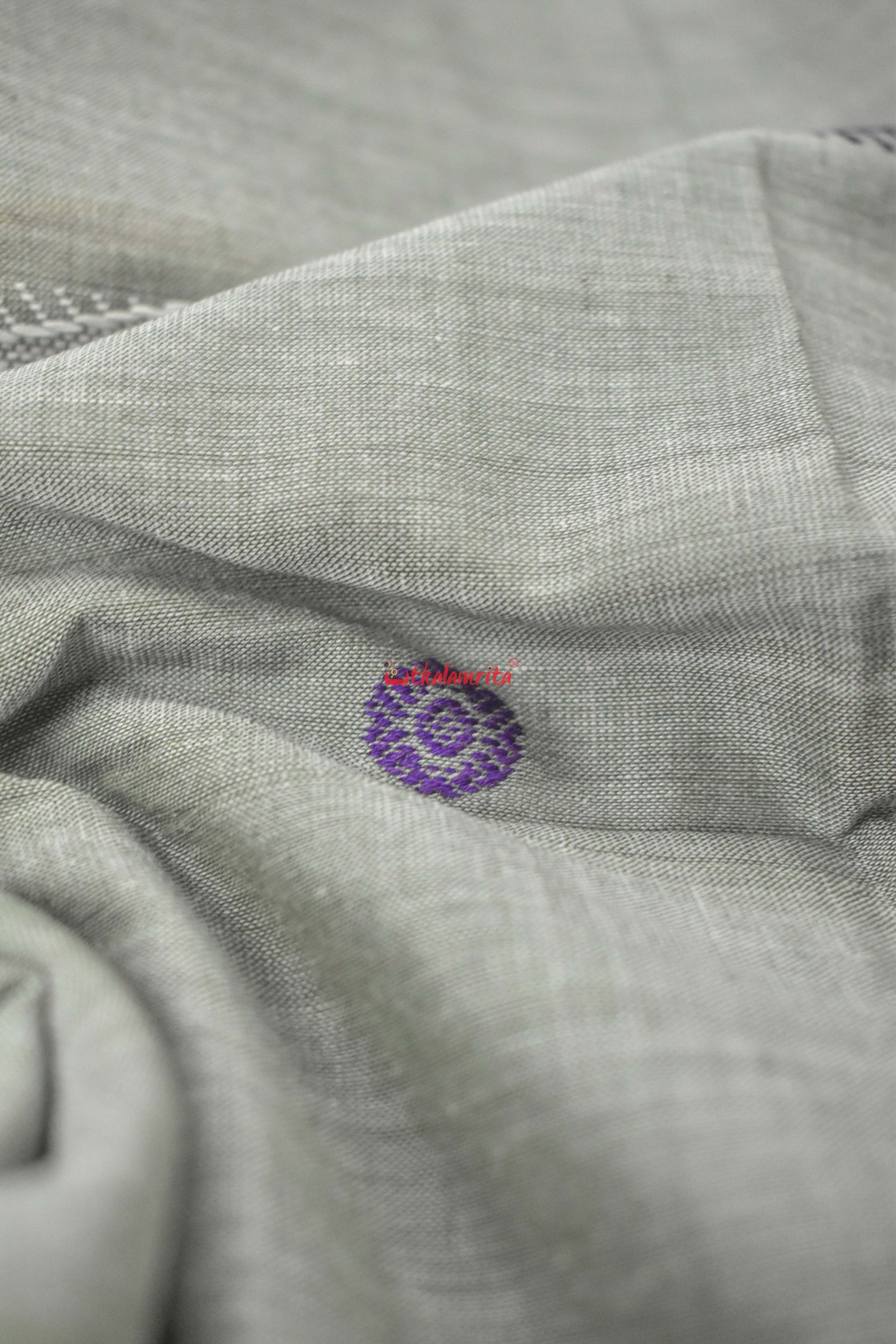 Grey Ganga Jamuna Cotton Bomkai