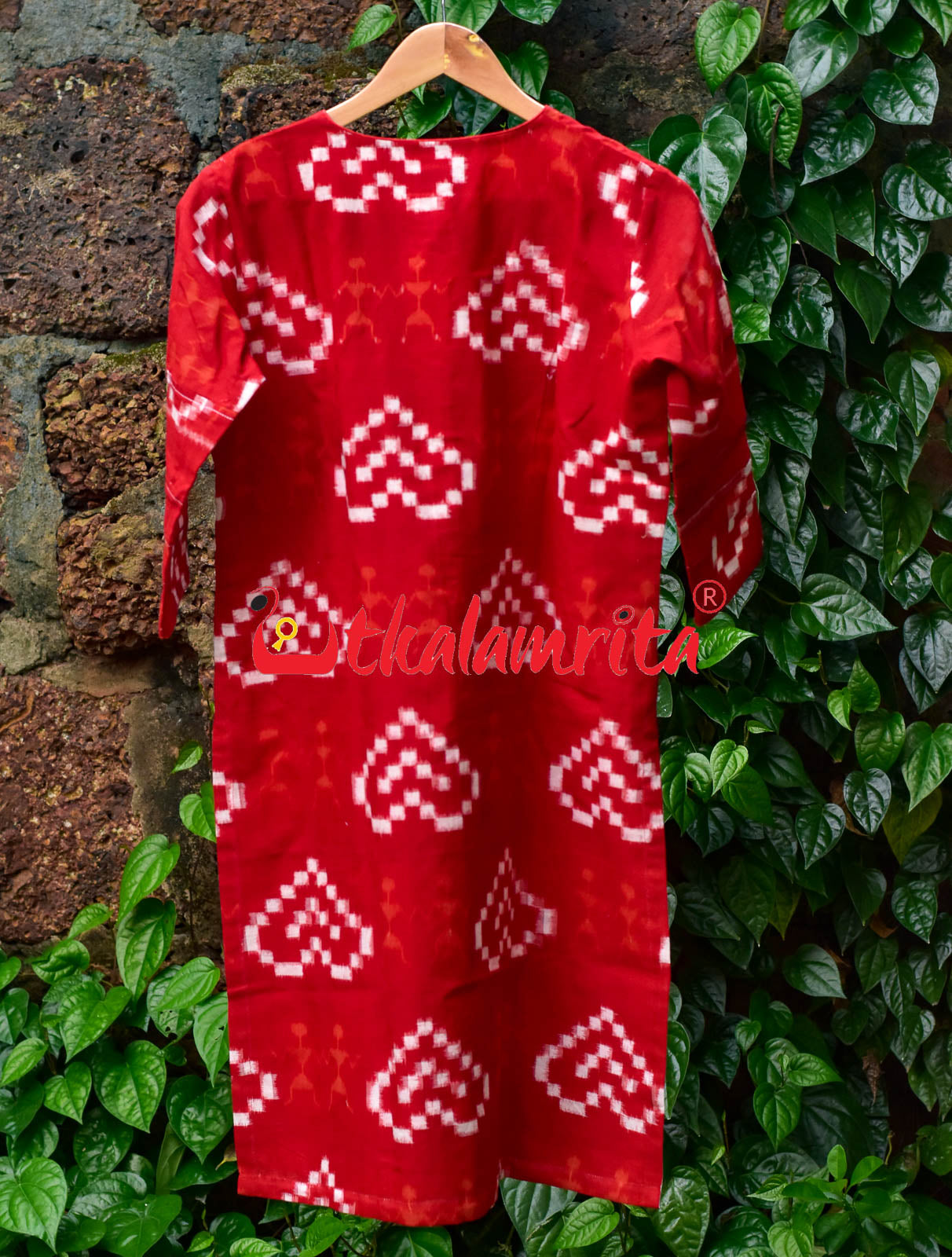 Big Red Hearts & Tribals (Short Kurta)