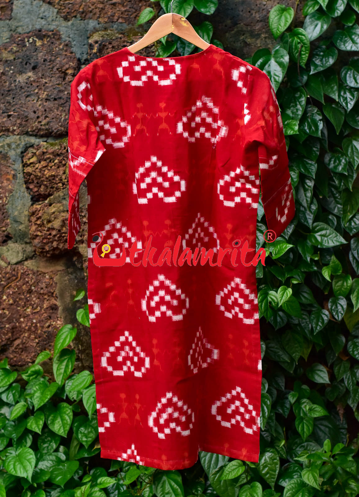 Big Red Hearts & Tribals (Short Kurta)