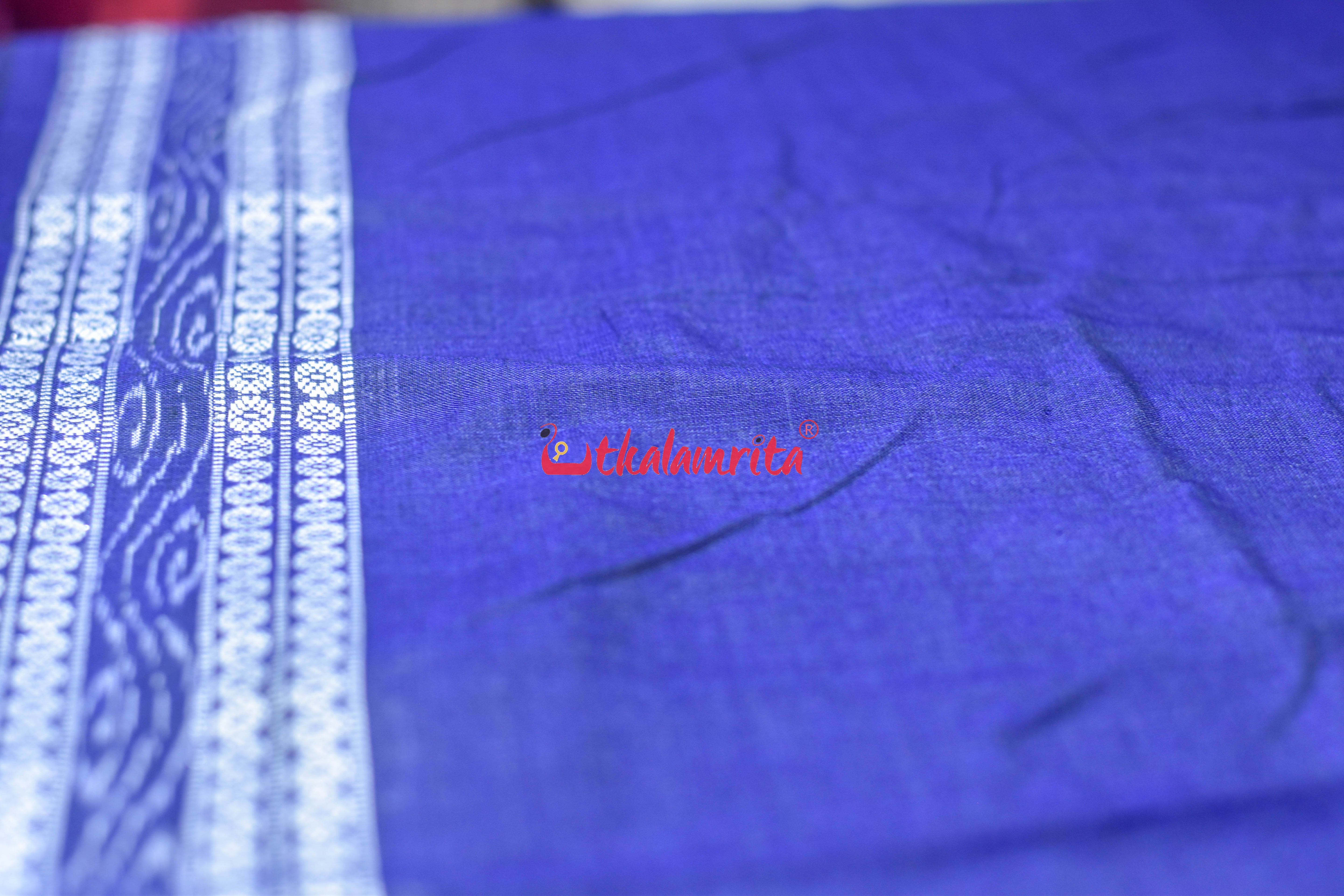 Blue With Ikat Border (Fabric)