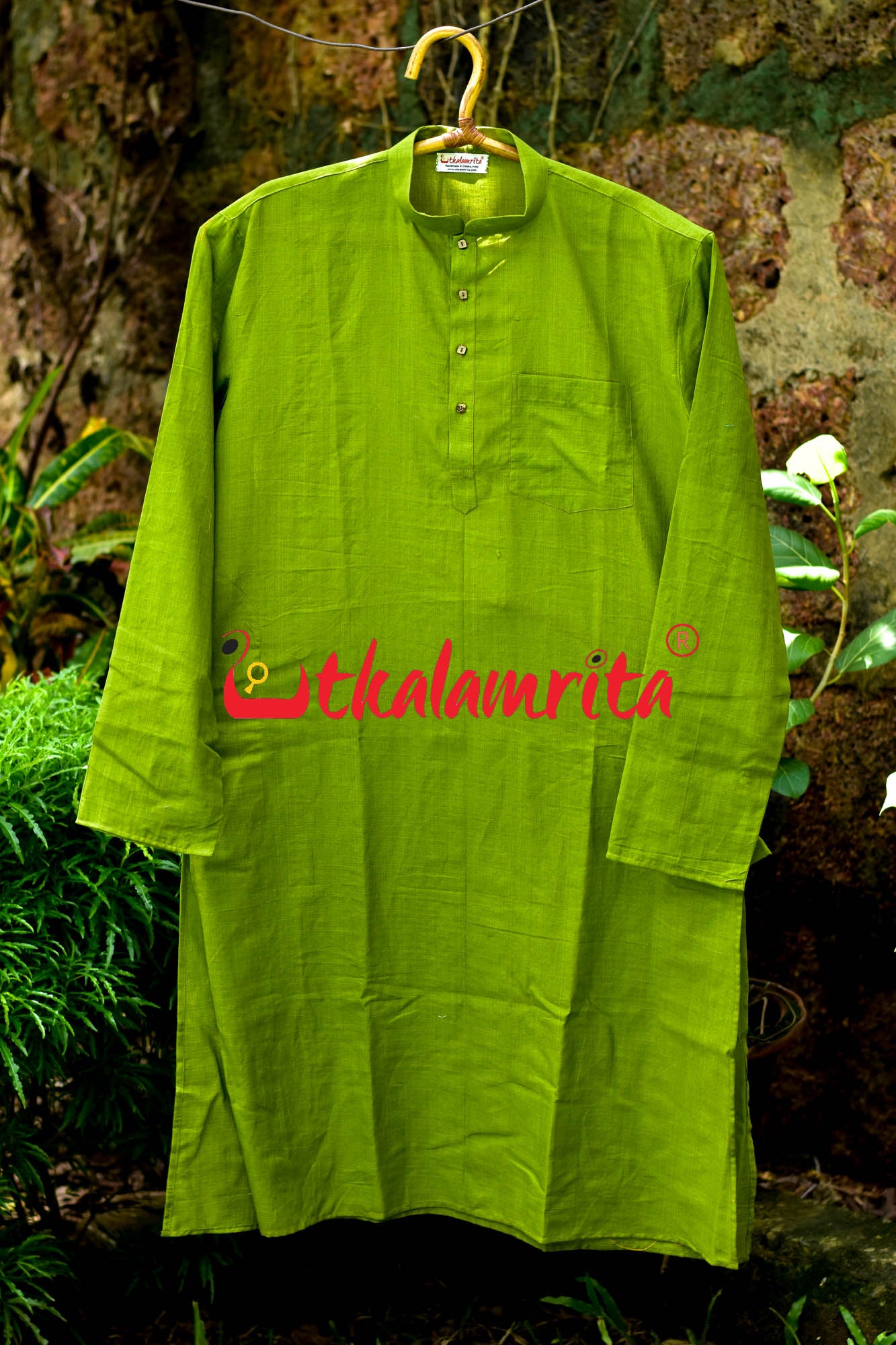 Mehndi Green Plain (Full Kurta)