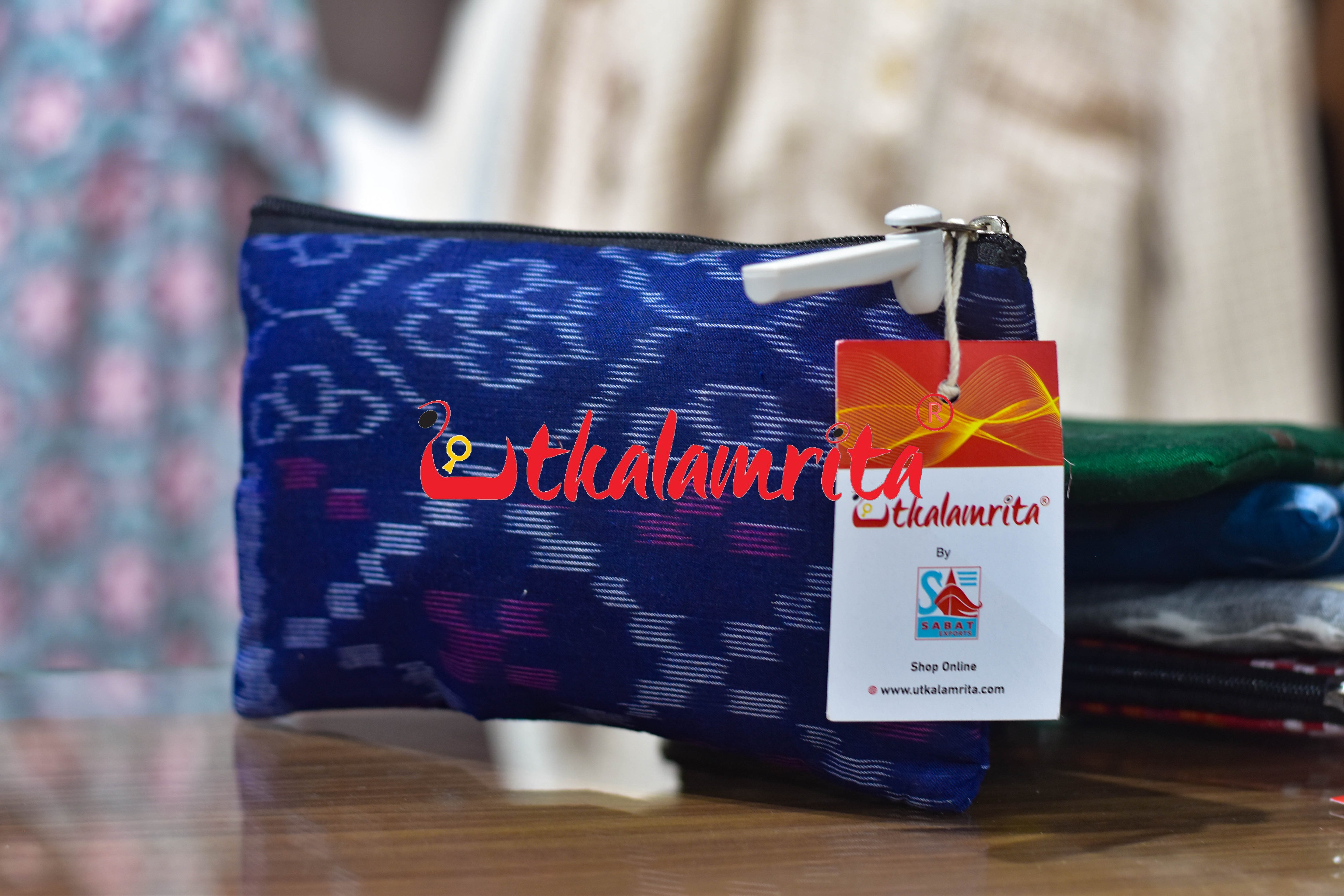 Blue Tetris Small Purse