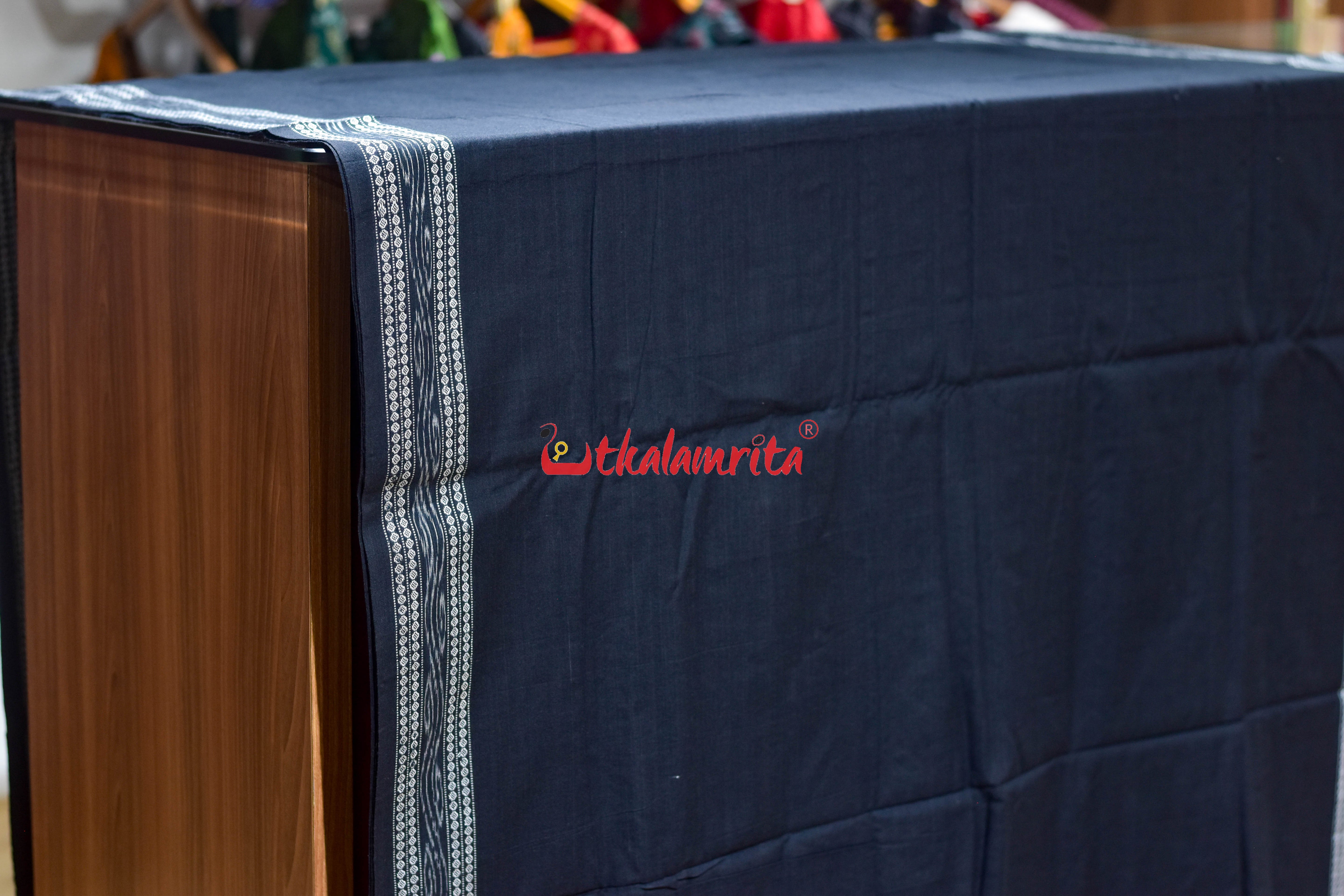 Black With Ikat Border (Fabric)