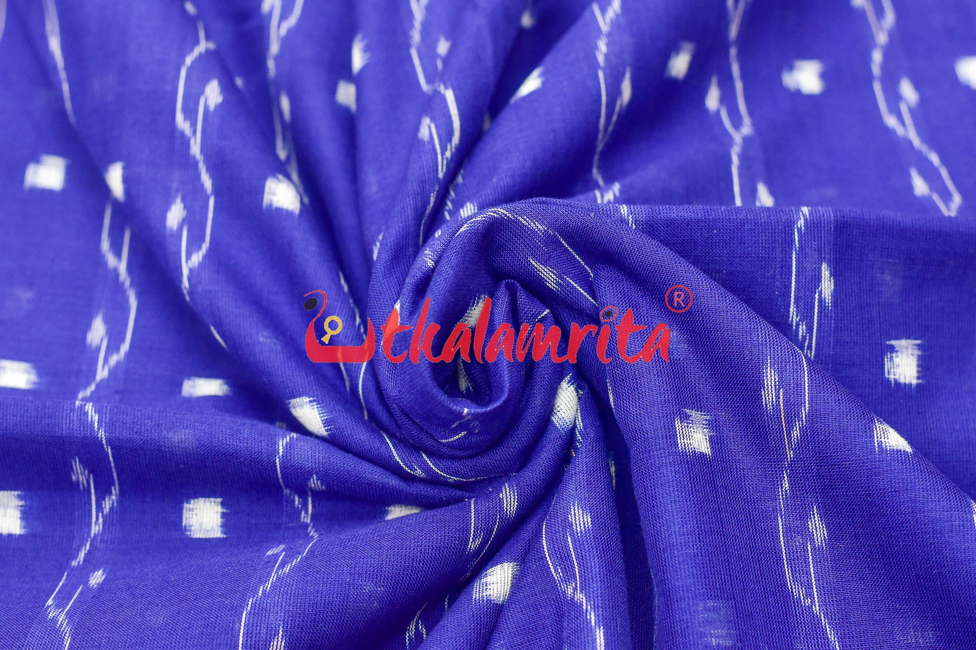 Blue Lahari Sambalpuri Tipa (Fabric)